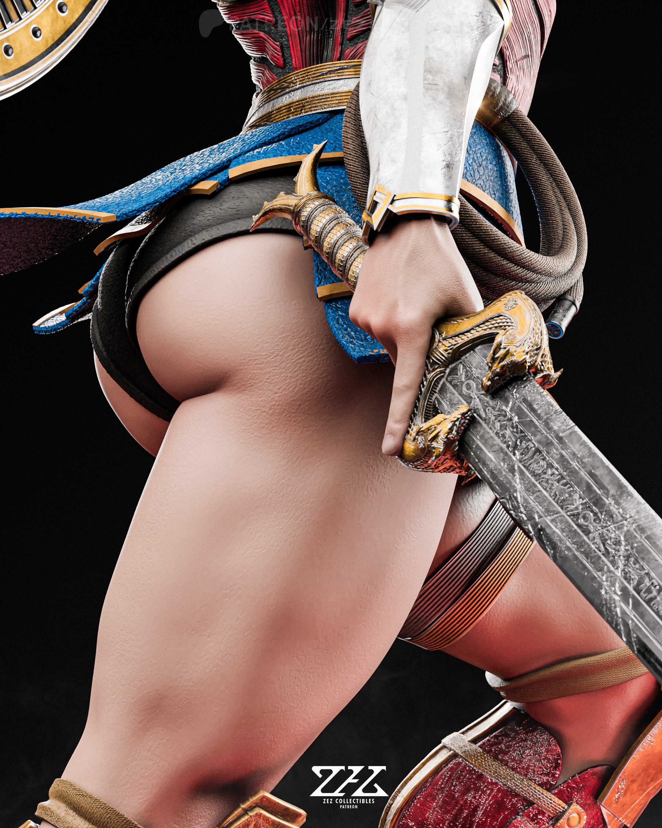 The Amazon Warrior | Maximum Detailed 12K 3D printed figure