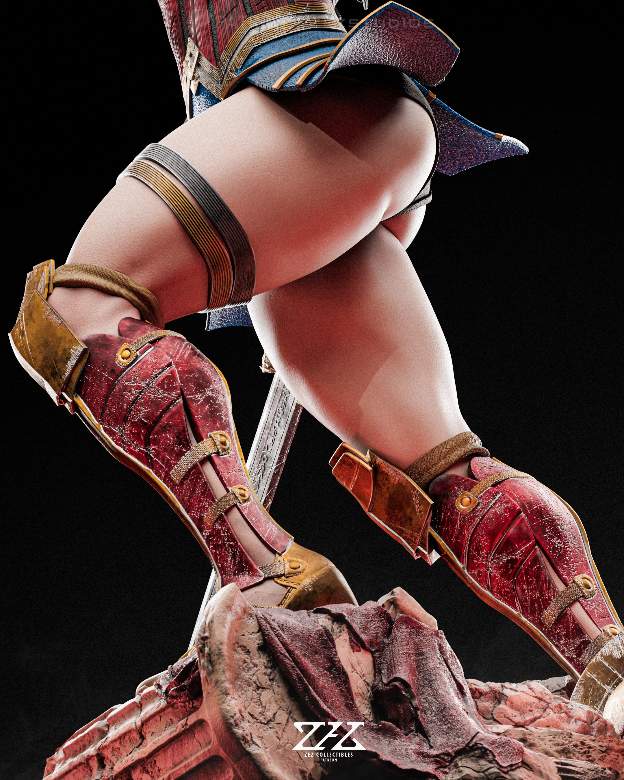 The Amazon Warrior | Maximum Detailed 12K 3D printed figure