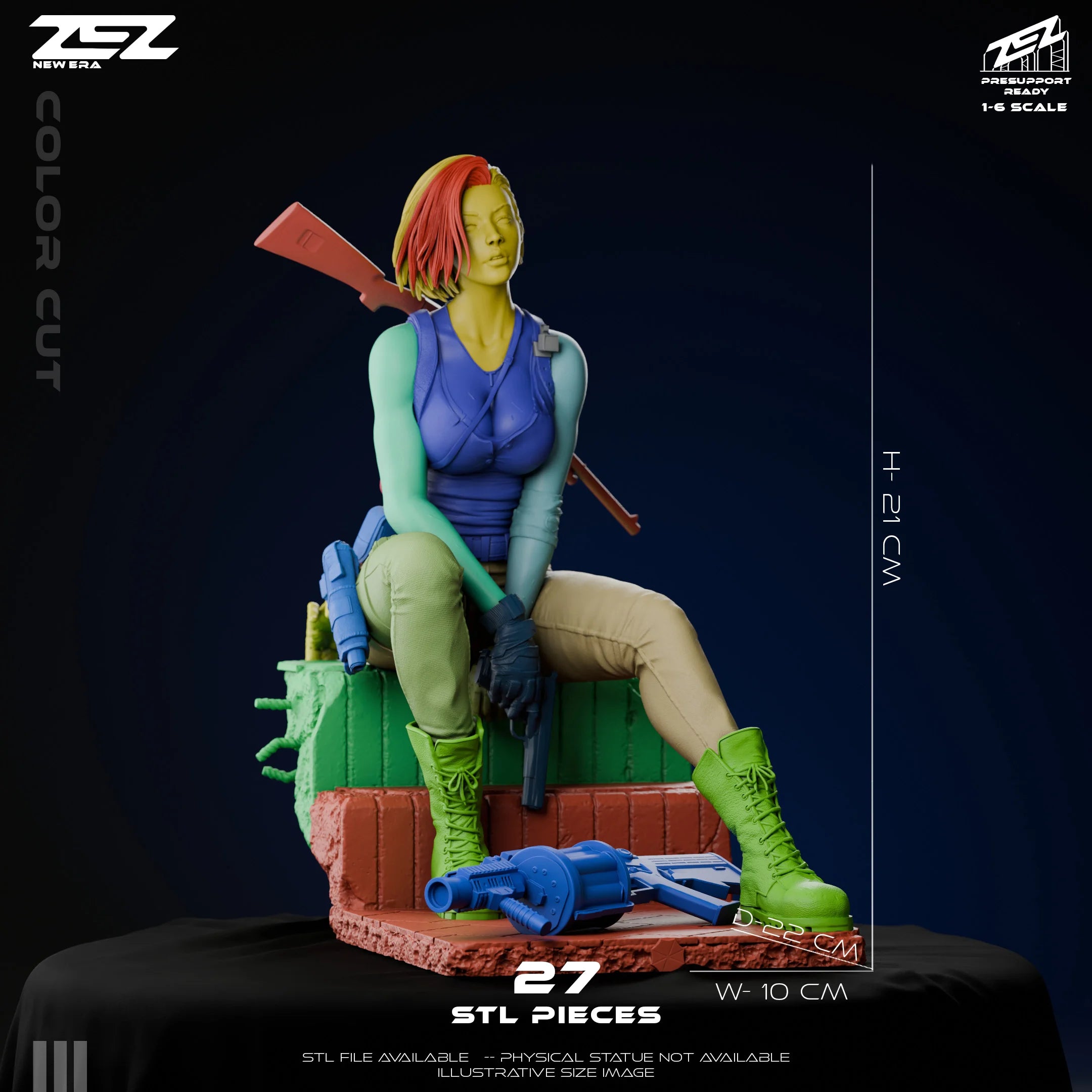 The Relentless Operative | Maximum Detailed 12K 3D printed figure