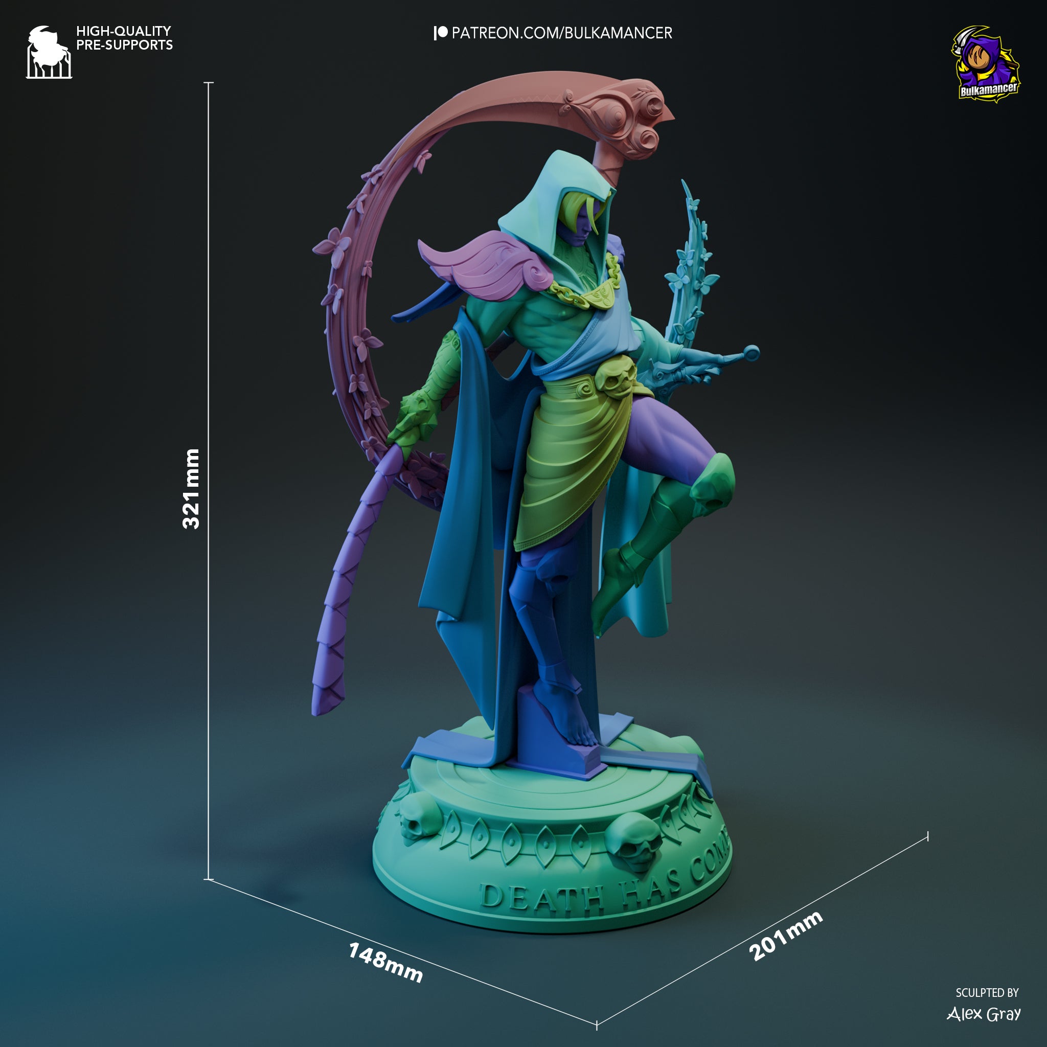 Death Incarnate | Maximum Detailed 12K 3D printed figure