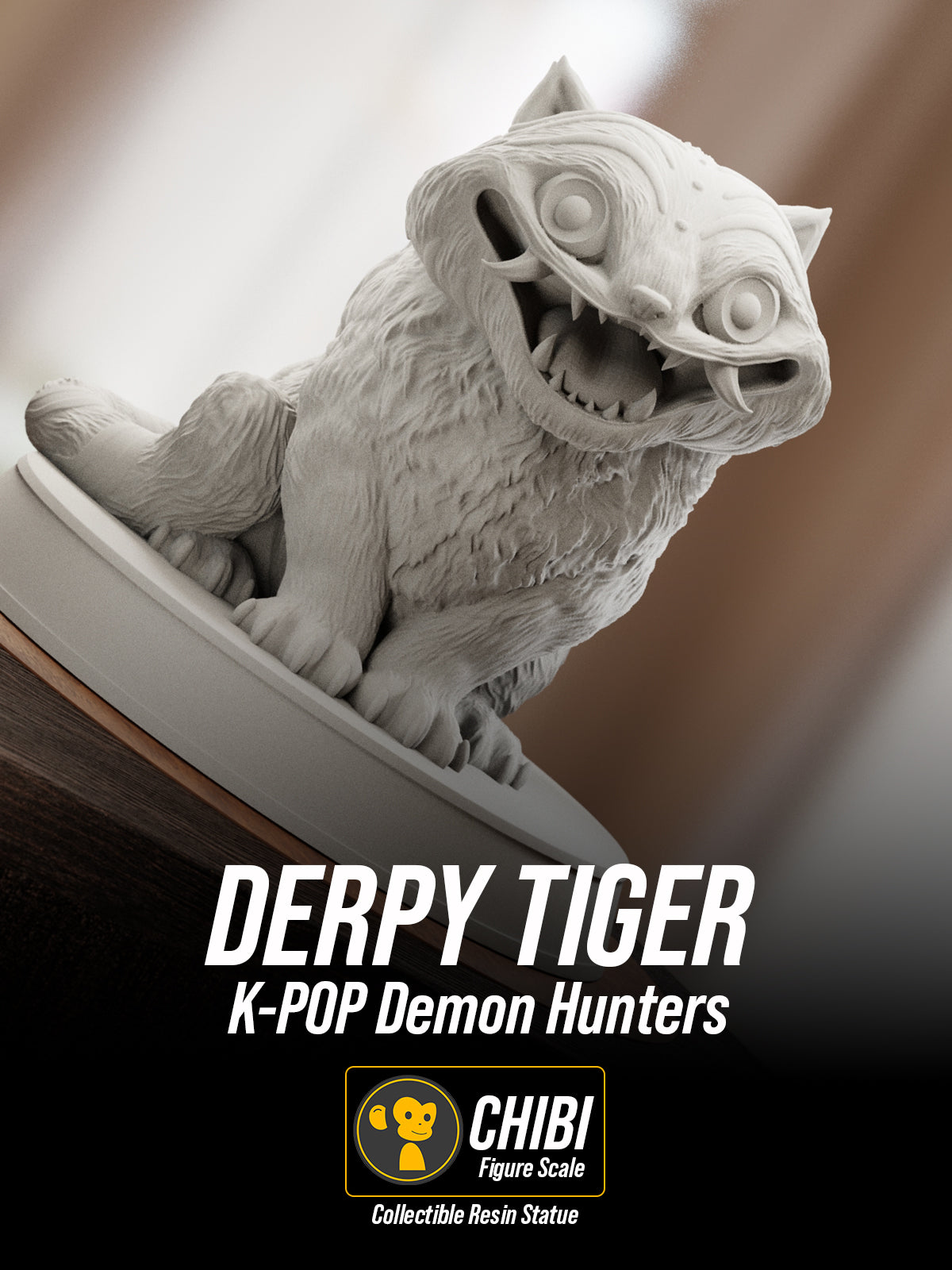 The Derpy Tiger | Maximum Detailed 12K 3D printed figure