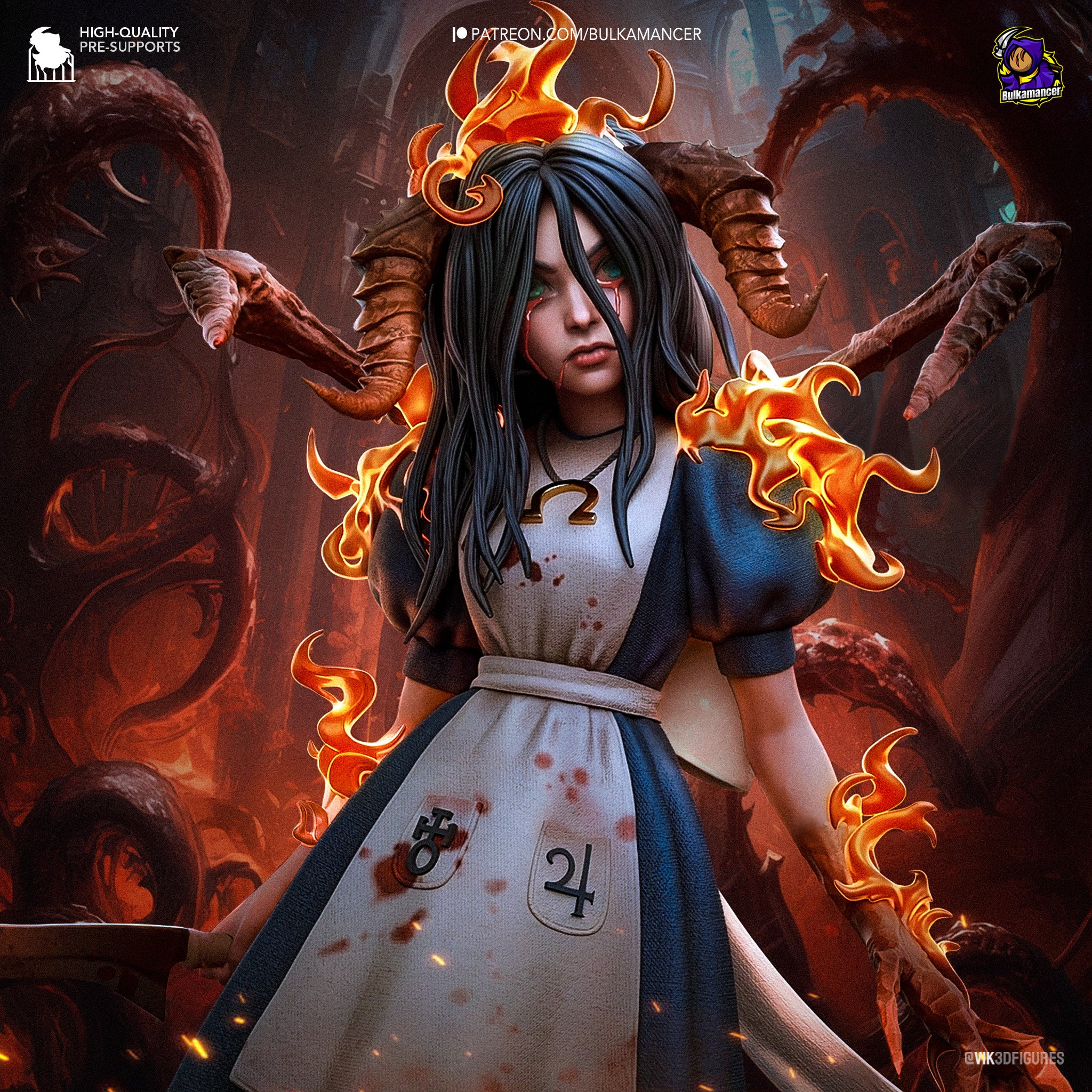 Rage of Wonderland Statue