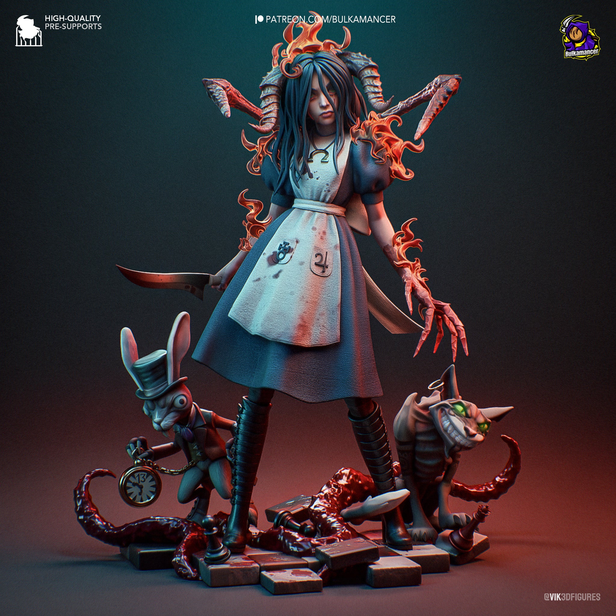 Rage of Wonderland Statue