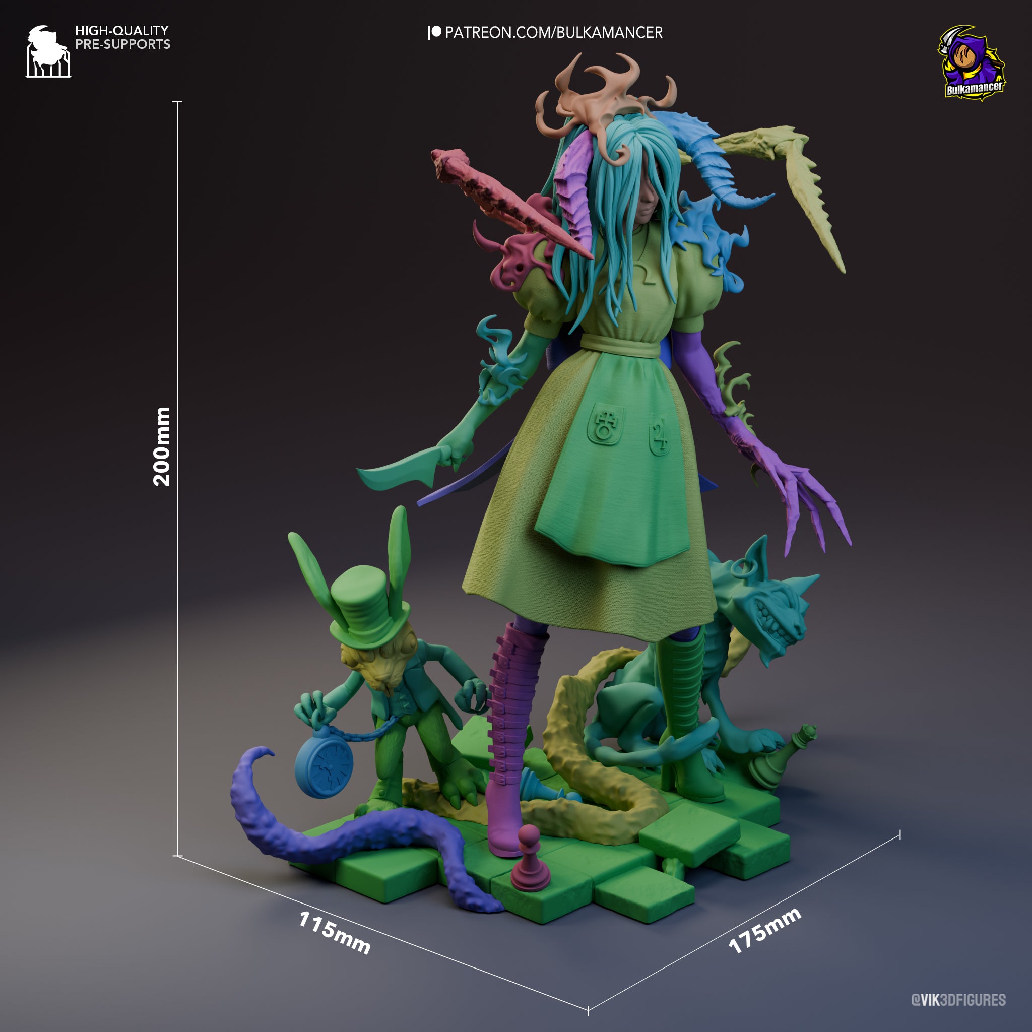 Rage of Wonderland Statue
