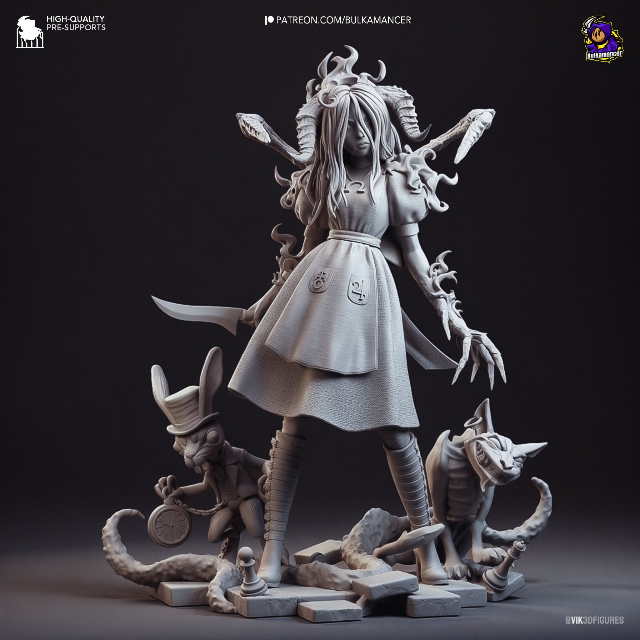 Rage of Wonderland Statue