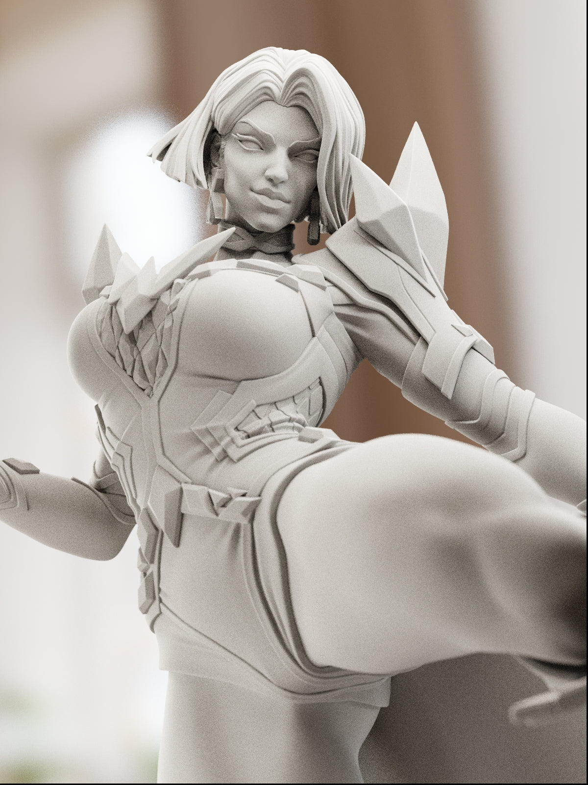 The White Queen | Maximum Detailed 12K 3D printed figure