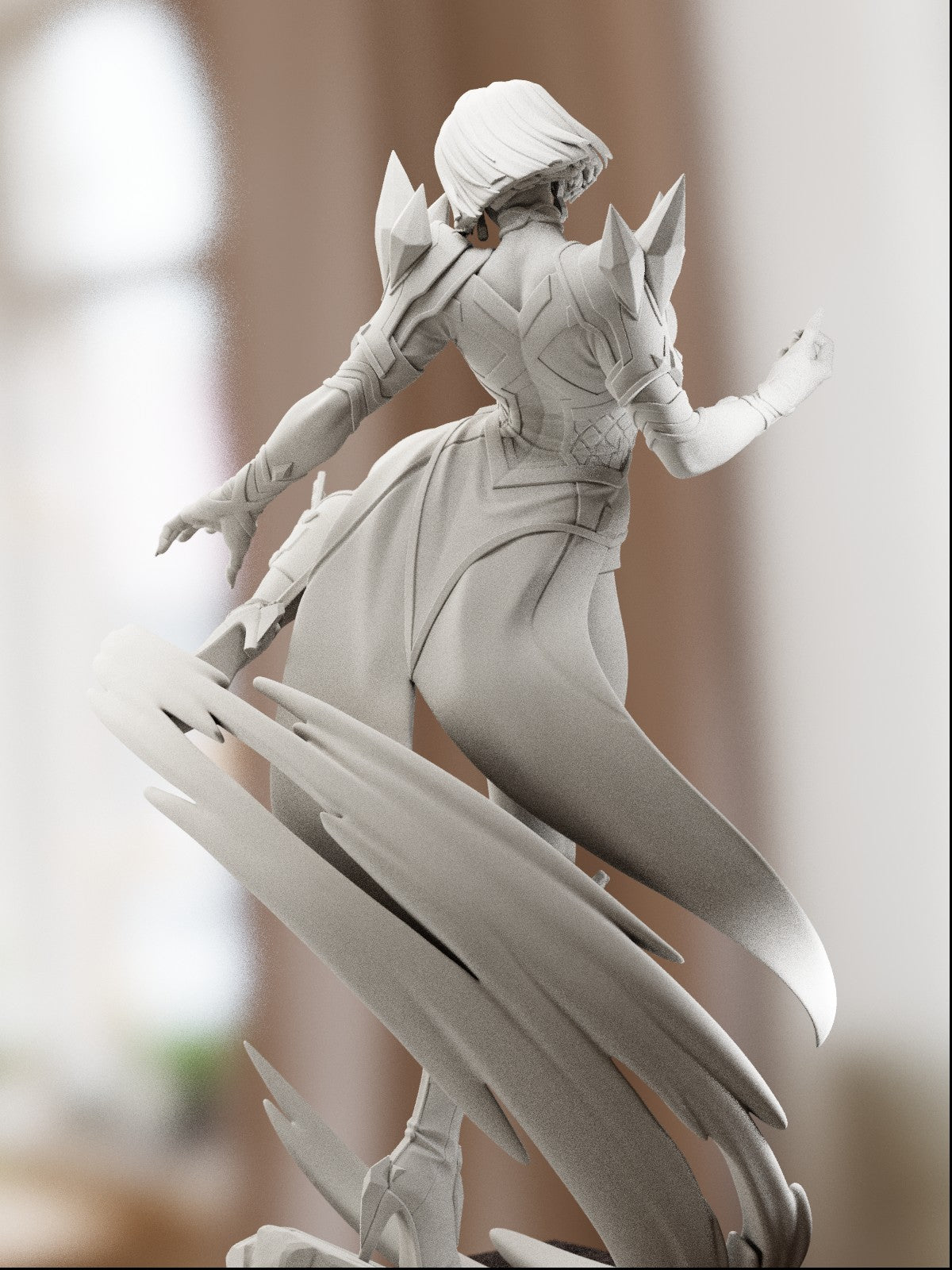 The White Queen | Maximum Detailed 12K 3D printed figure