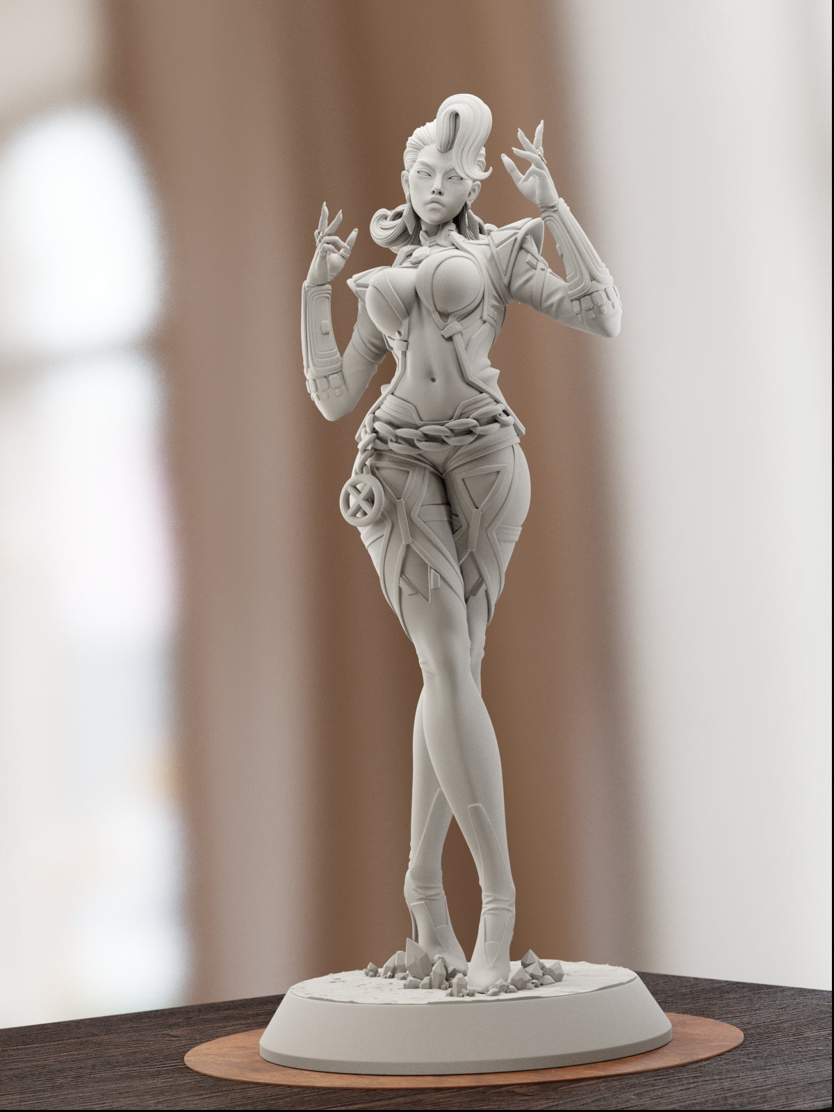 The Diamond Queen | Maximum Detailed 12K 3D printed figure