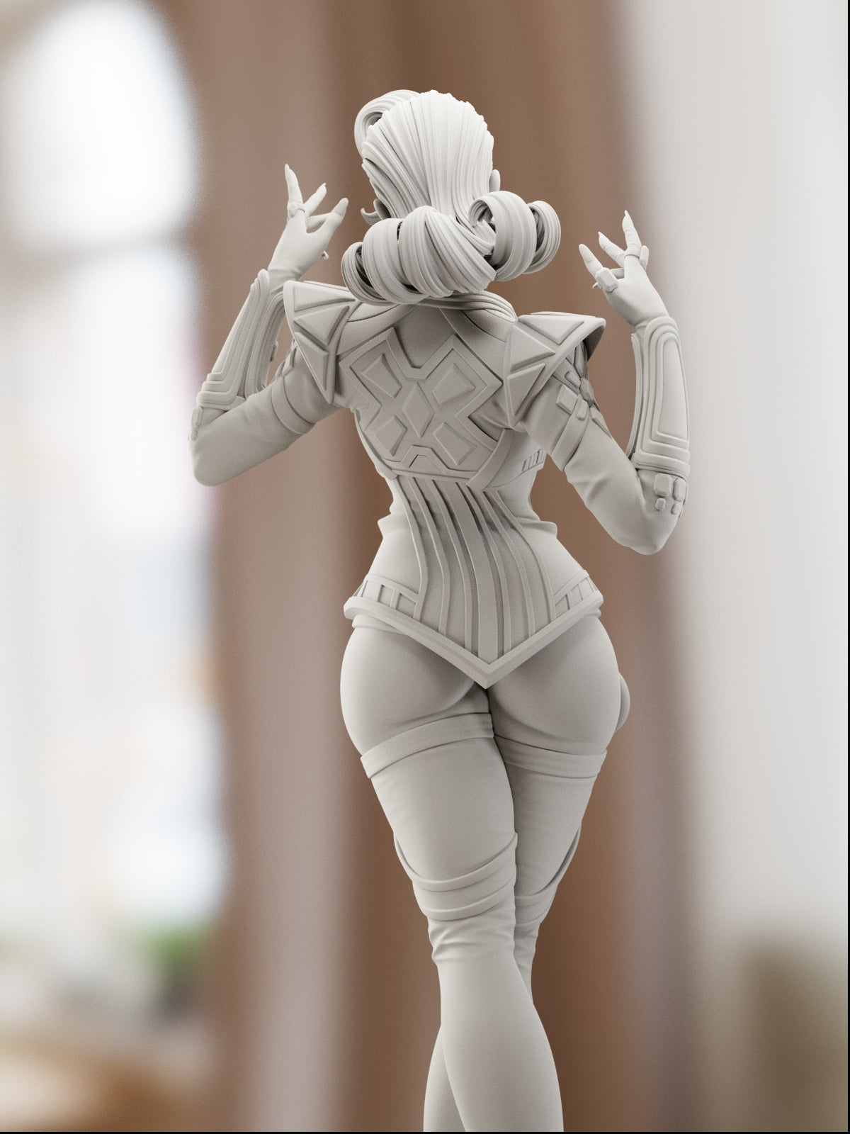 The Diamond Queen | Maximum Detailed 12K 3D printed figure
