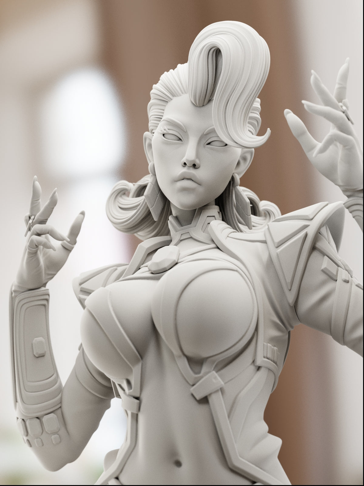 The Diamond Queen | Maximum Detailed 12K 3D printed figure