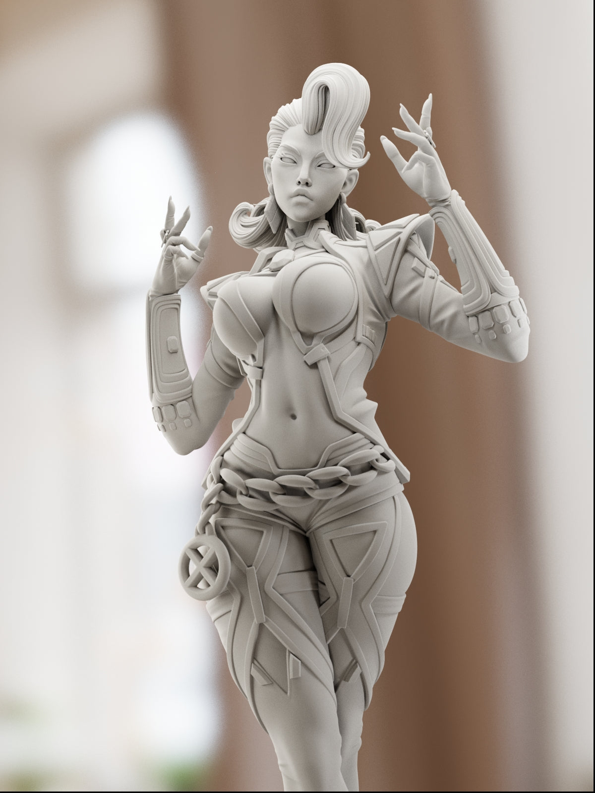The Diamond Queen | Maximum Detailed 12K 3D printed figure