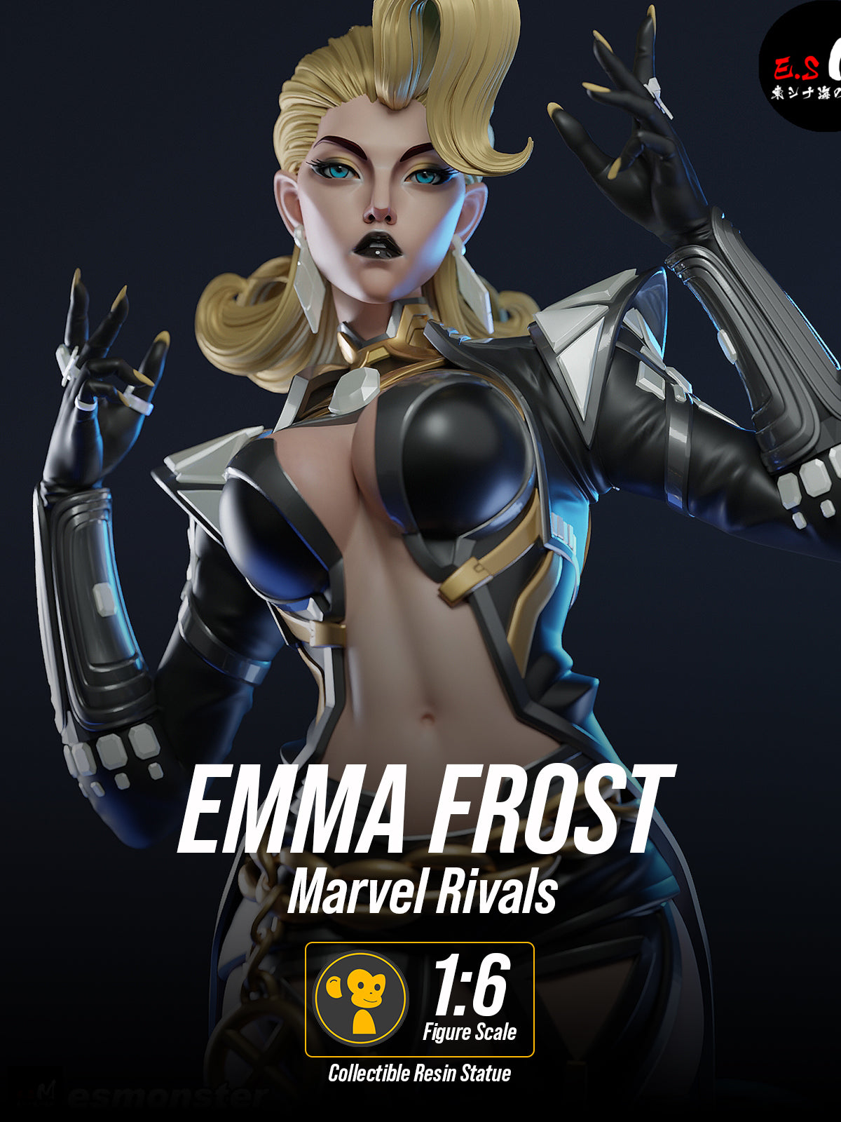 The Diamond Queen | Maximum Detailed 12K 3D printed figure
