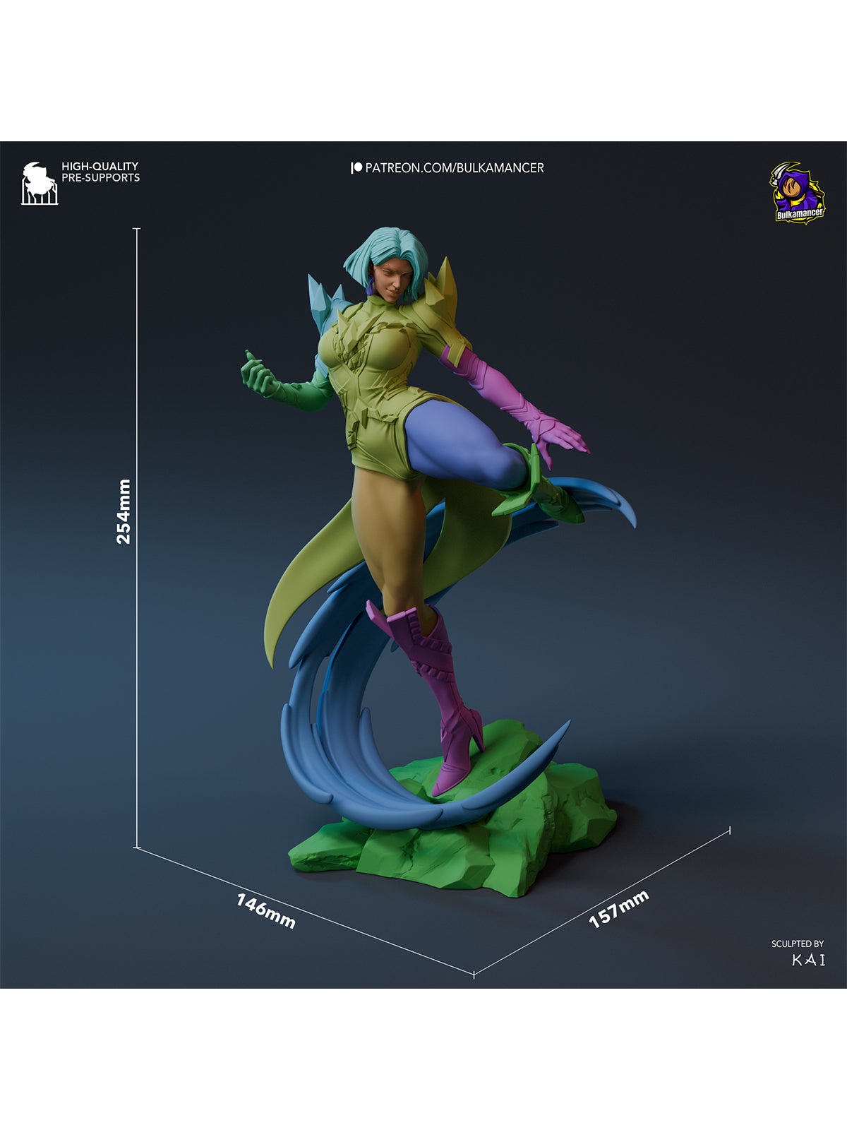 The White Queen | Maximum Detailed 12K 3D printed figure