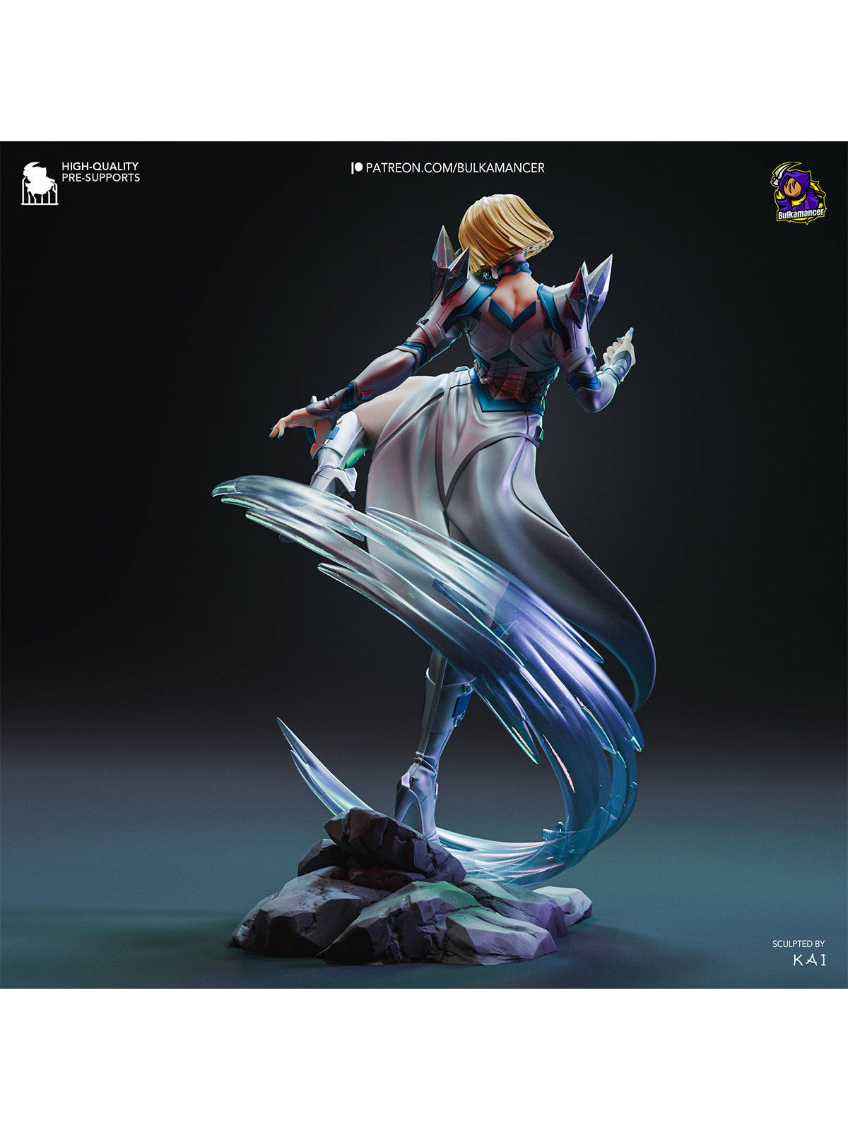 The White Queen | Maximum Detailed 12K 3D printed figure