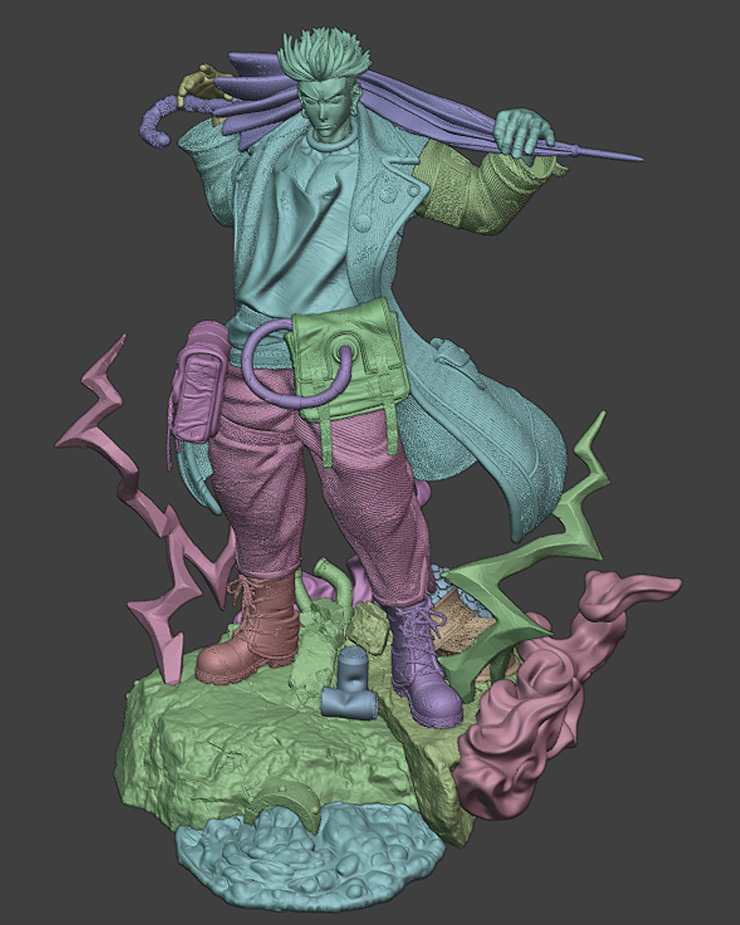 The Smiling Cleaner Statue