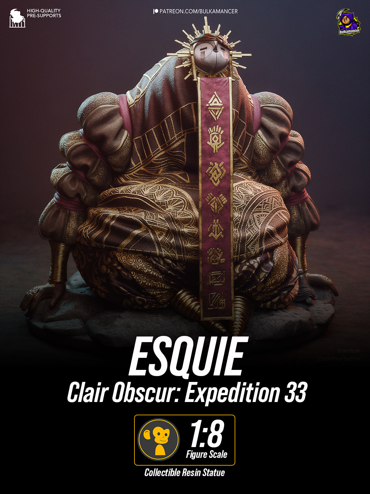 The Veiled Resolve | Maximum Detailed 12K 3D printed figure