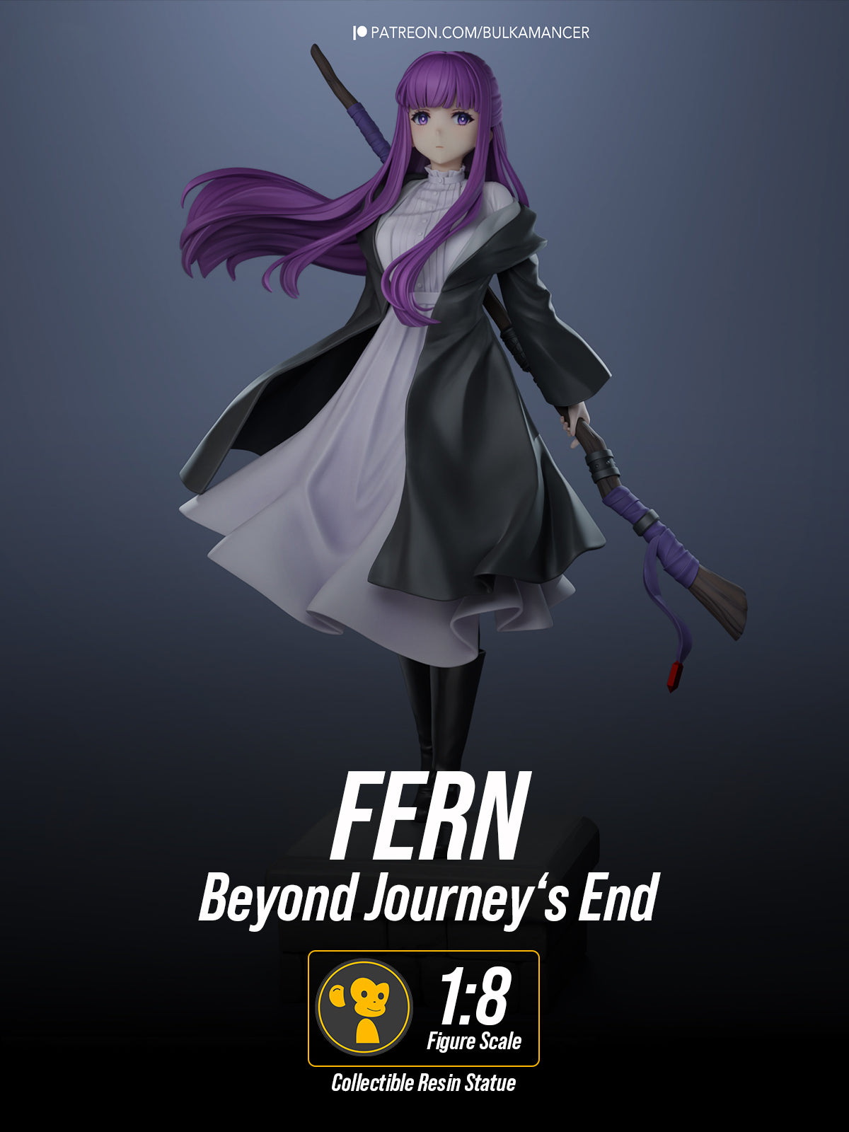 The Calm Caster | Maximum Detailed 12K 3D printed figure