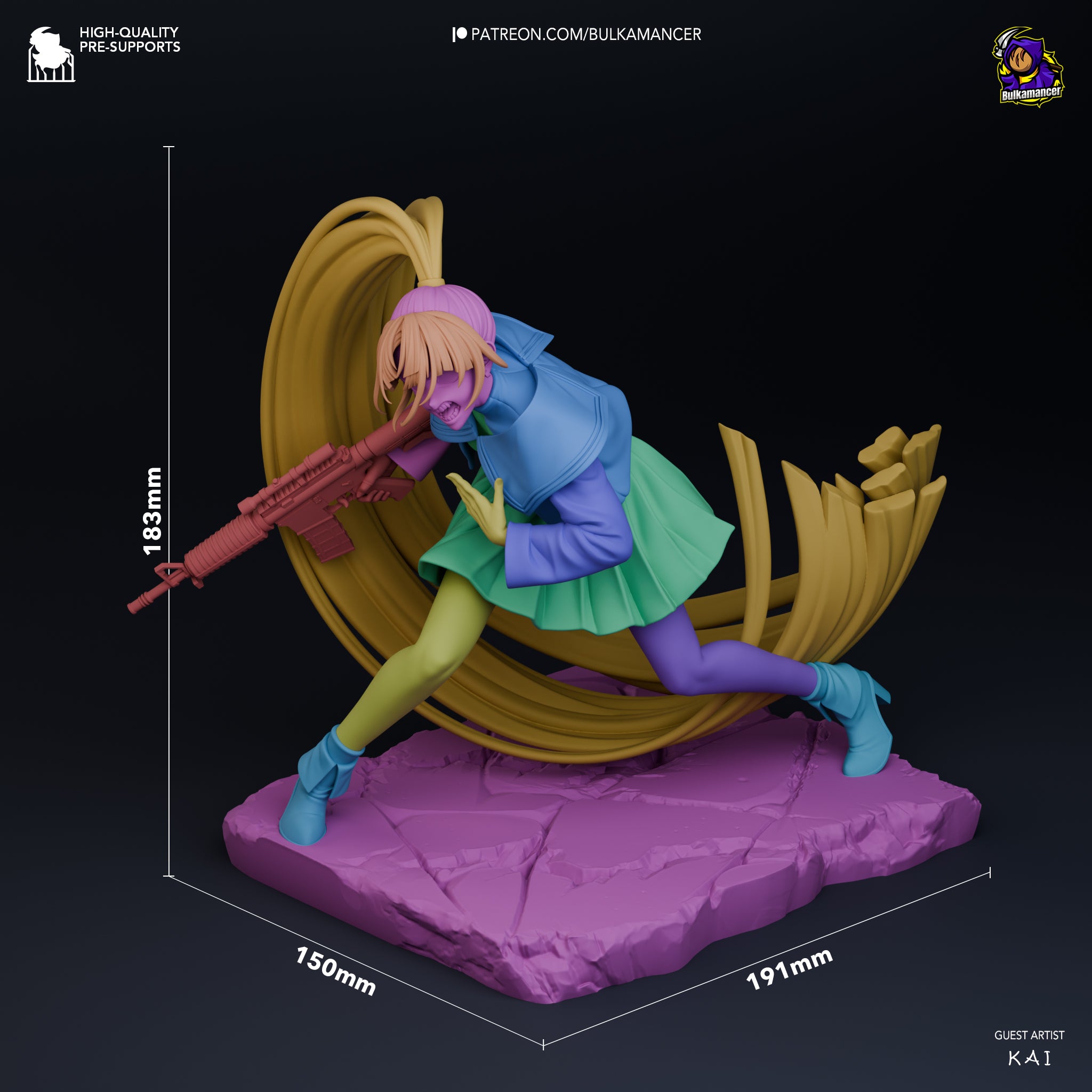The Forthright Rebel | Maximum Detailed 12K 3D printed figure