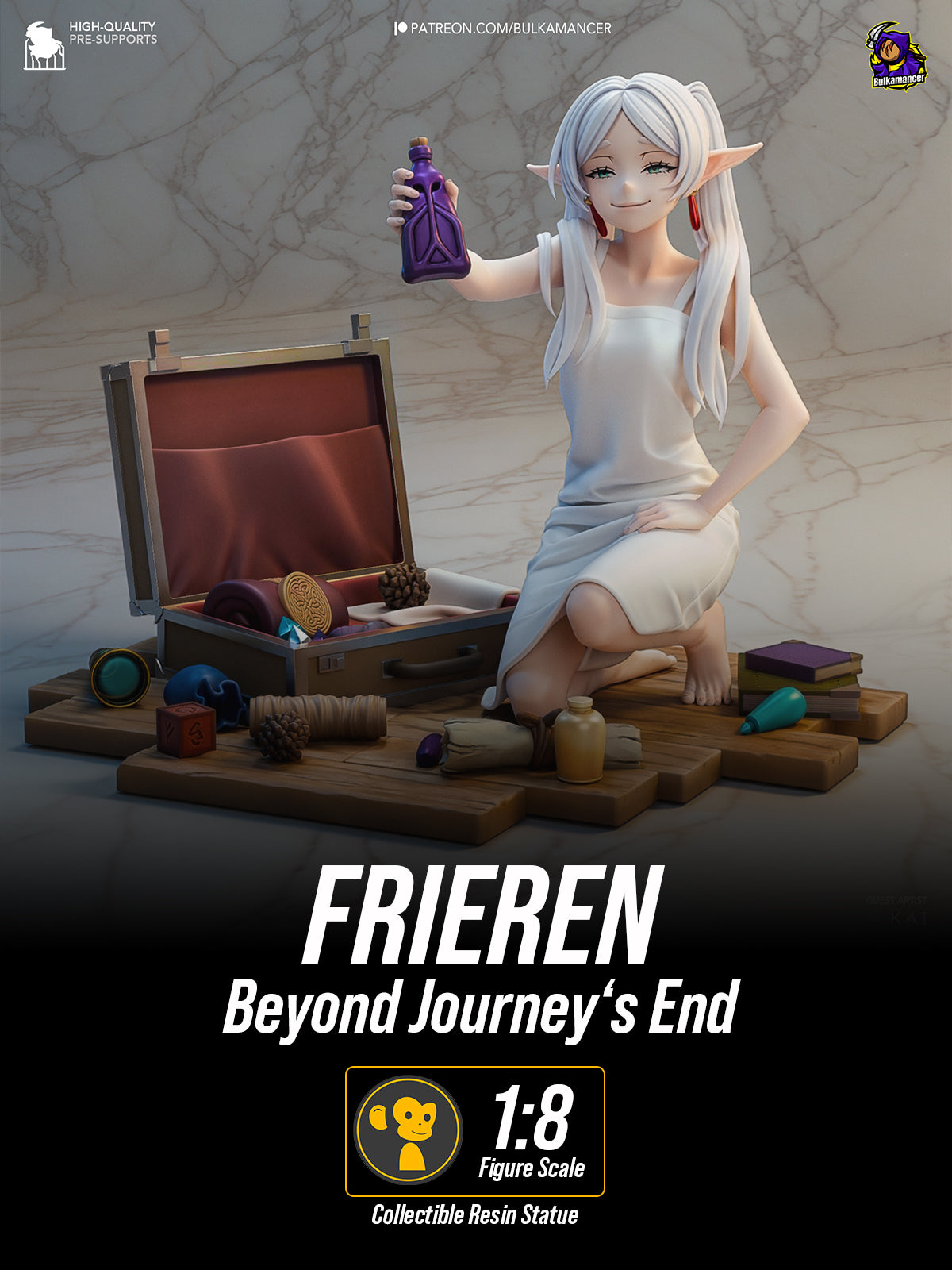 The Spell Collector | Maximum Detailed 12K 3D printed figure