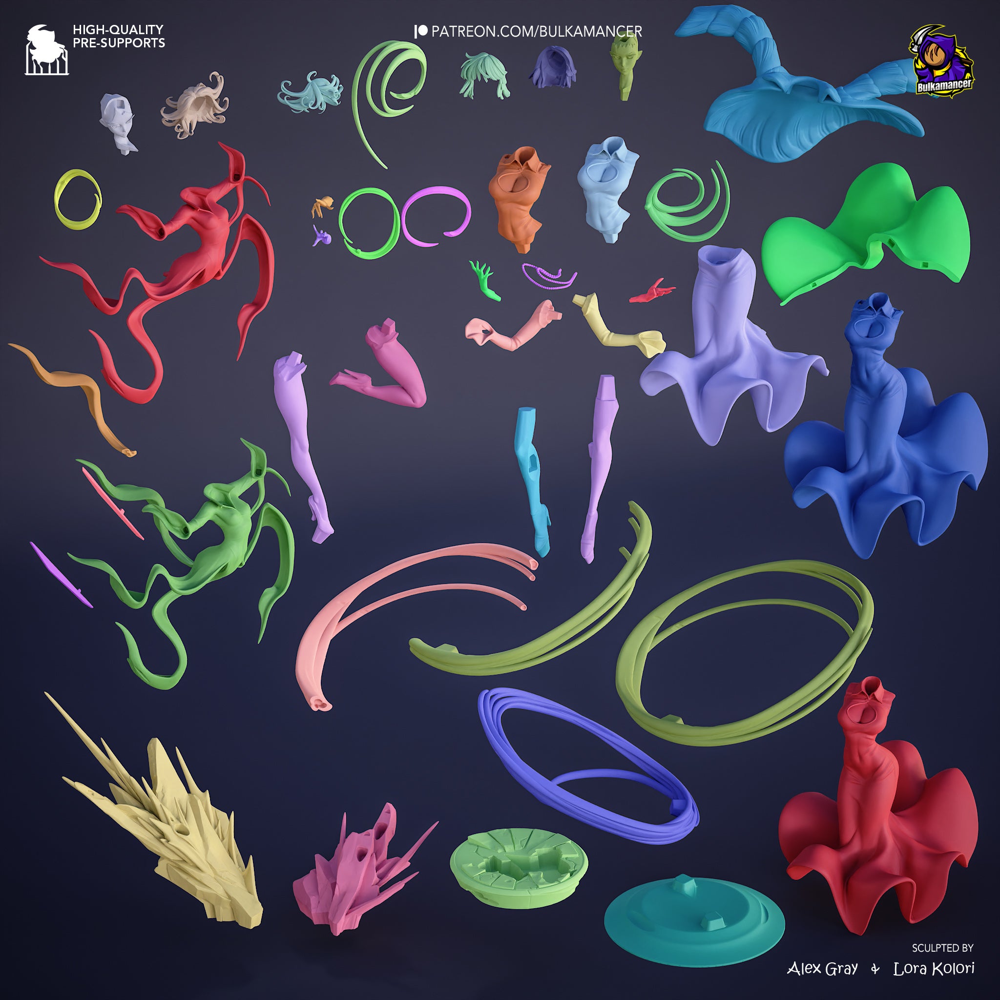 Sisters of the Storm | Maximum Detailed 12K 3D printed figure