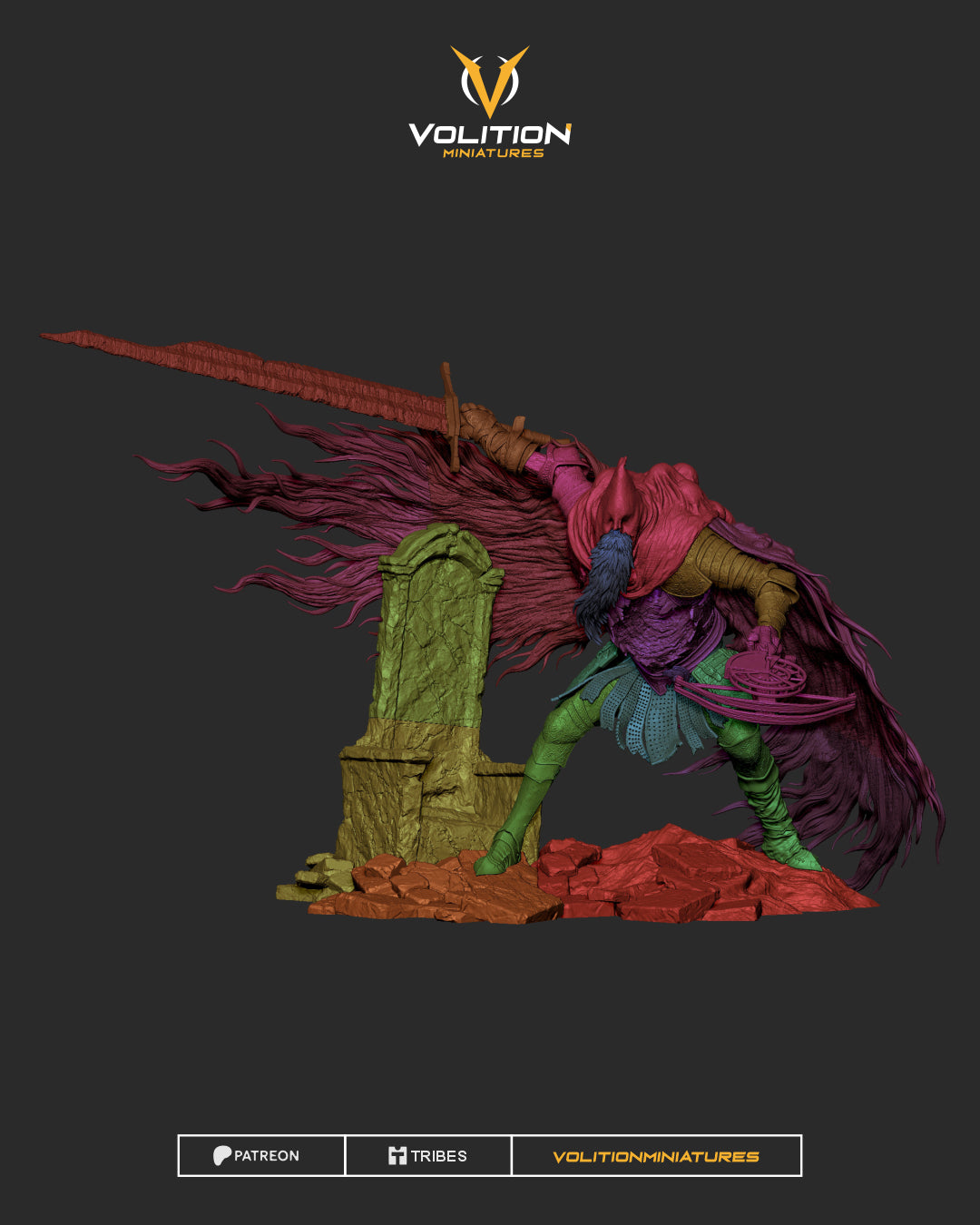 Slave Knight Gael Statue