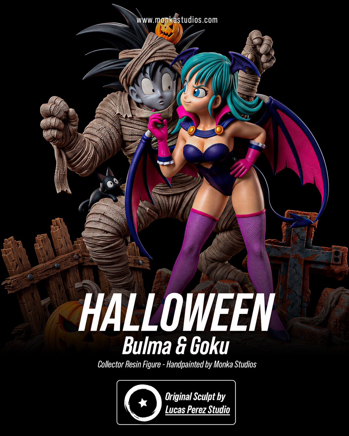 Bulma & Goku Halloween Diorama