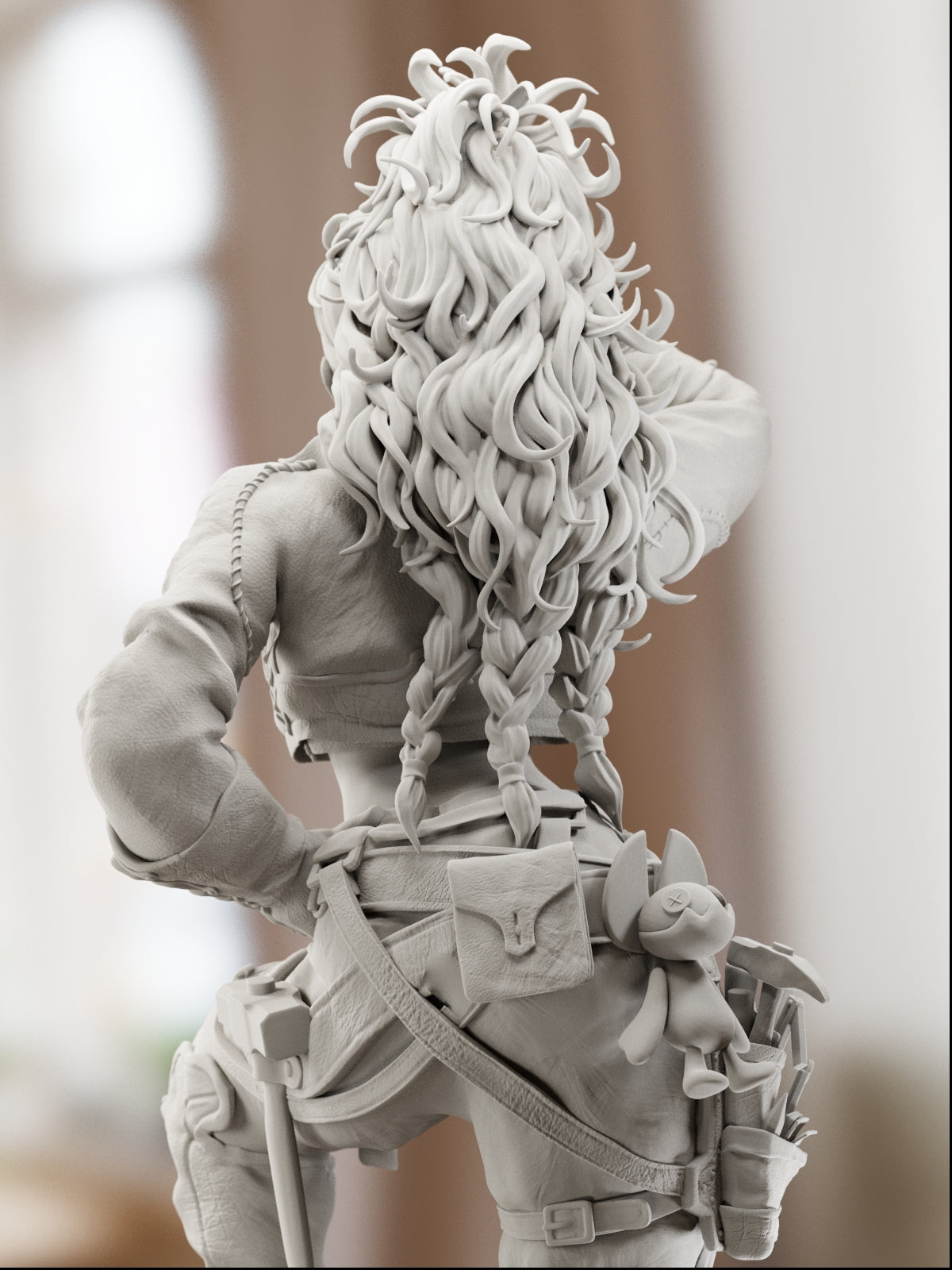 The Wild Huntress | Maximum Detailed 12K 3D printed figure