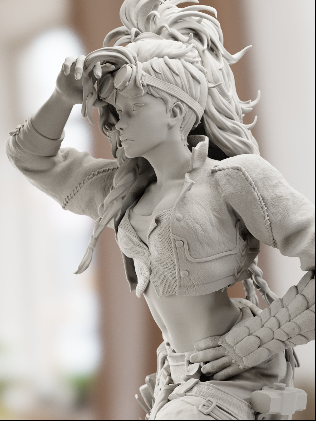 The Wild Huntress | Maximum Detailed 12K 3D printed figure
