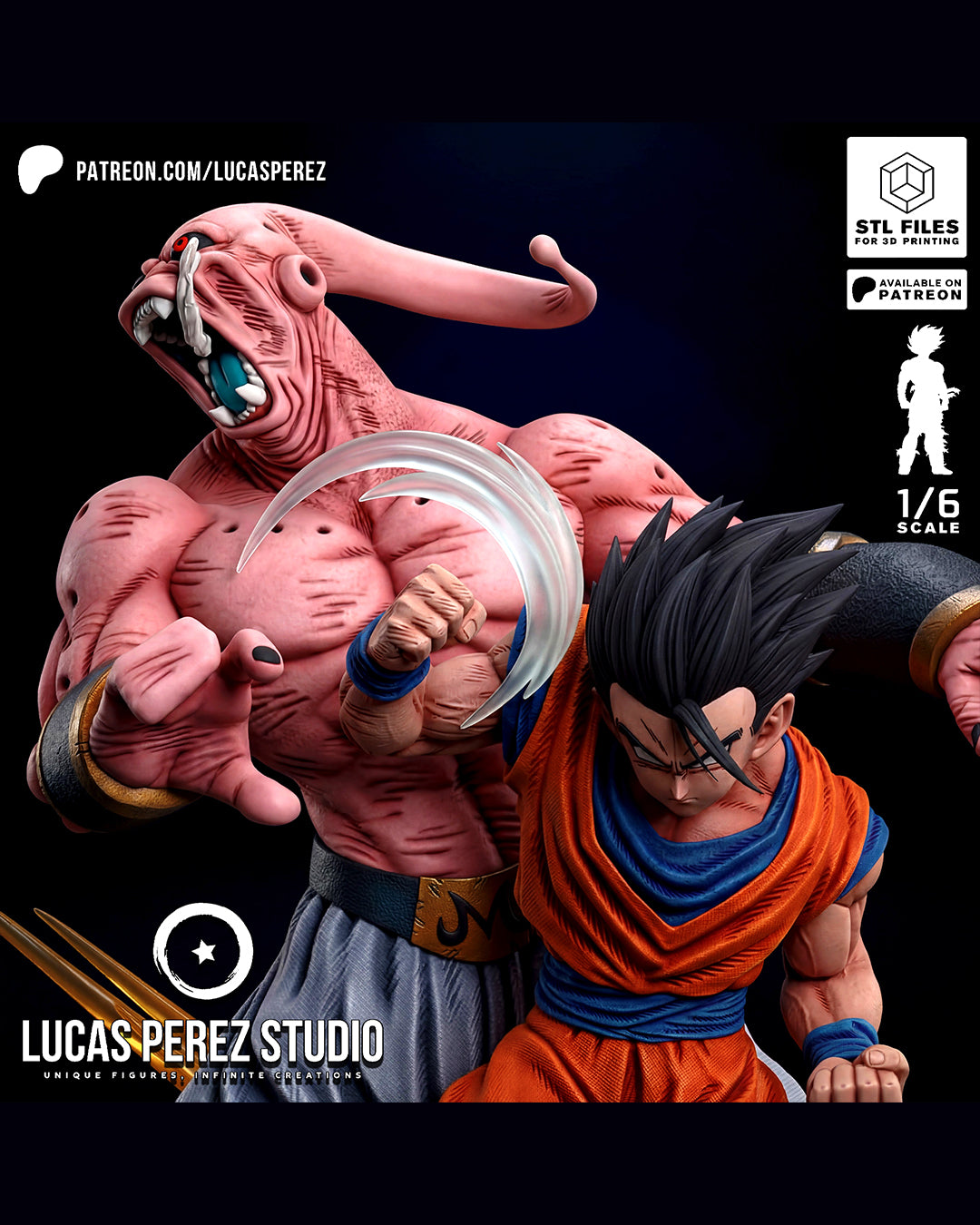Gohan VS Buu Statue