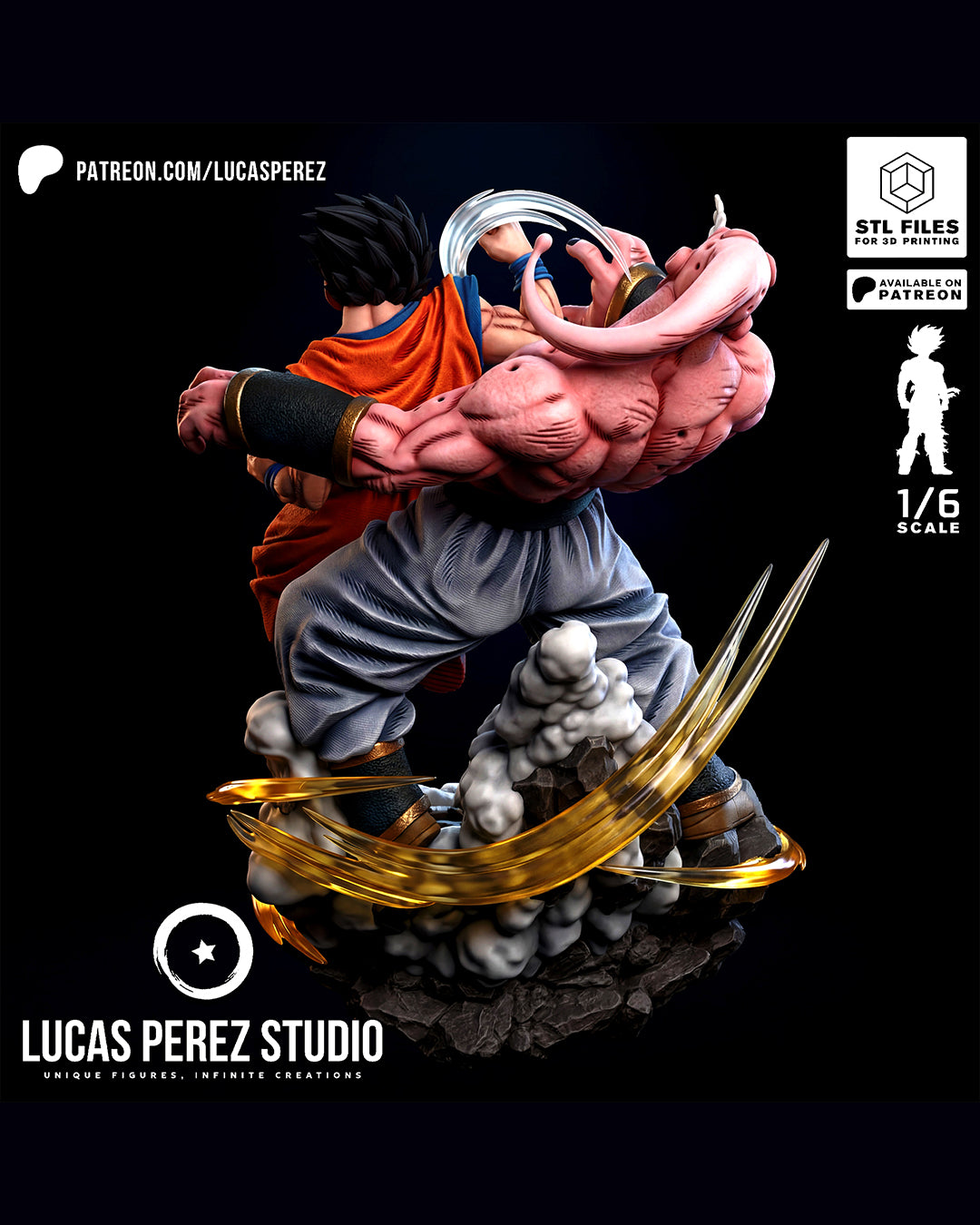 Gohan VS Buu Statue