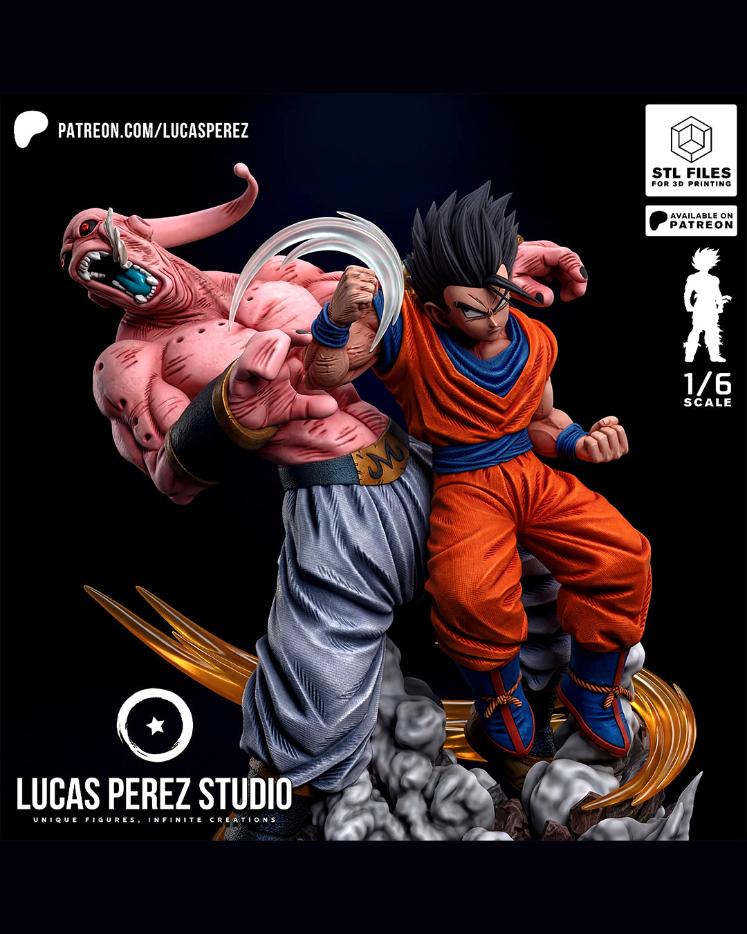 Gohan VS Buu Statue