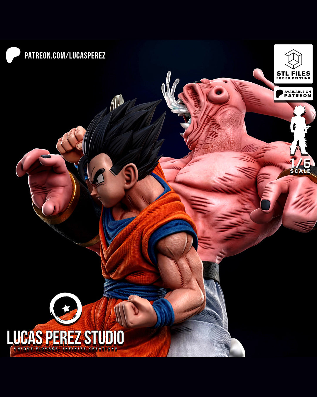Gohan VS Buu Statue