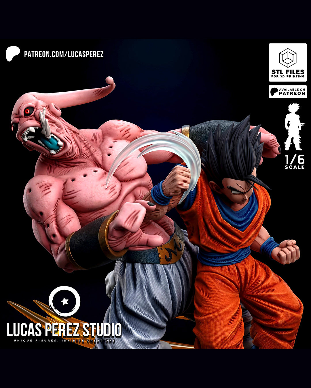 Gohan VS Buu Statue