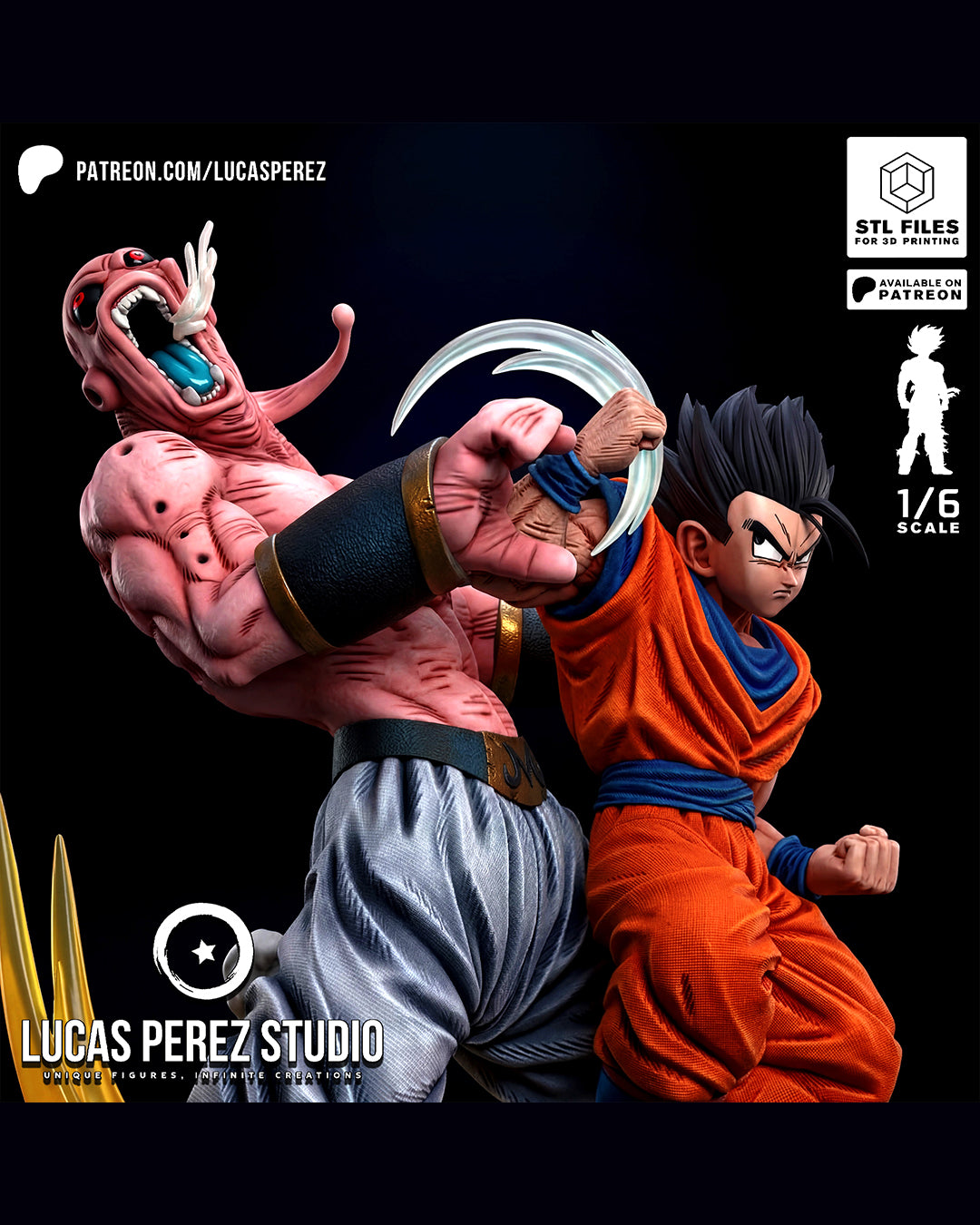 Gohan VS Buu Statue