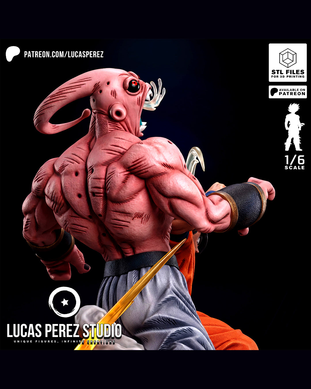 Gohan VS Buu Statue