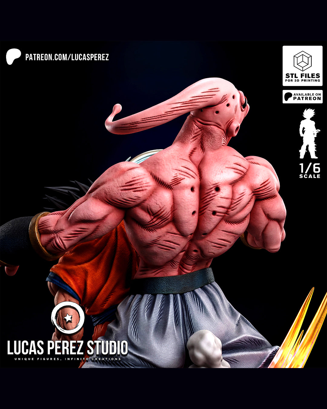 Gohan VS Buu Statue