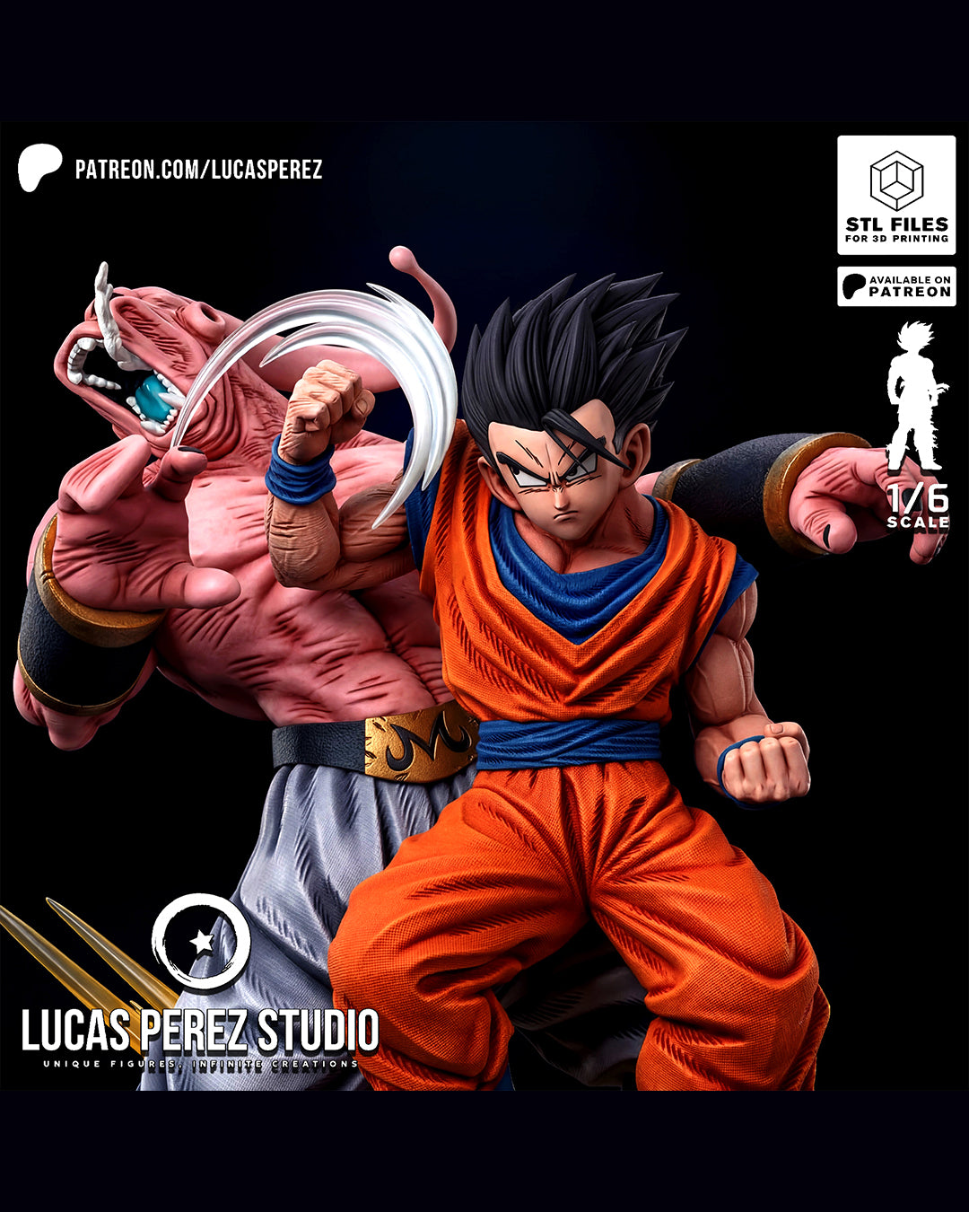 Gohan VS Buu Statue
