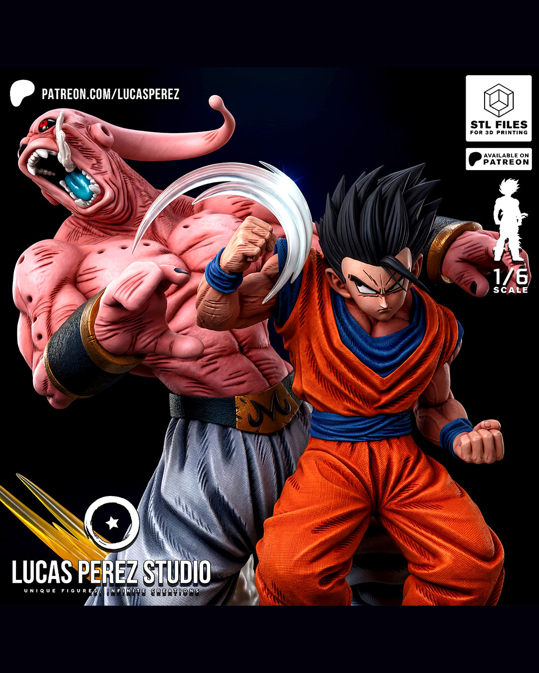 Gohan VS Buu Statue