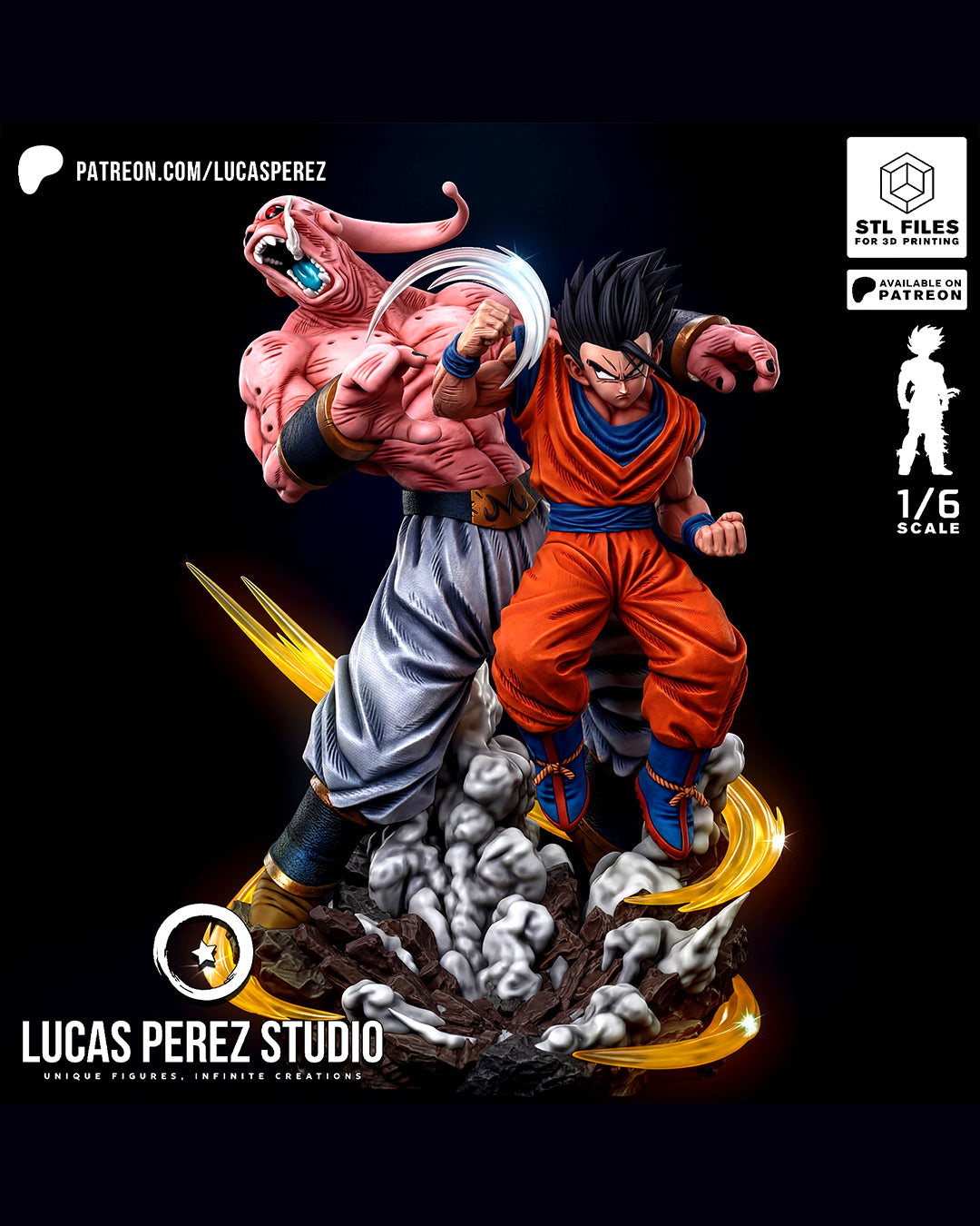 Gohan VS Buu Statue
