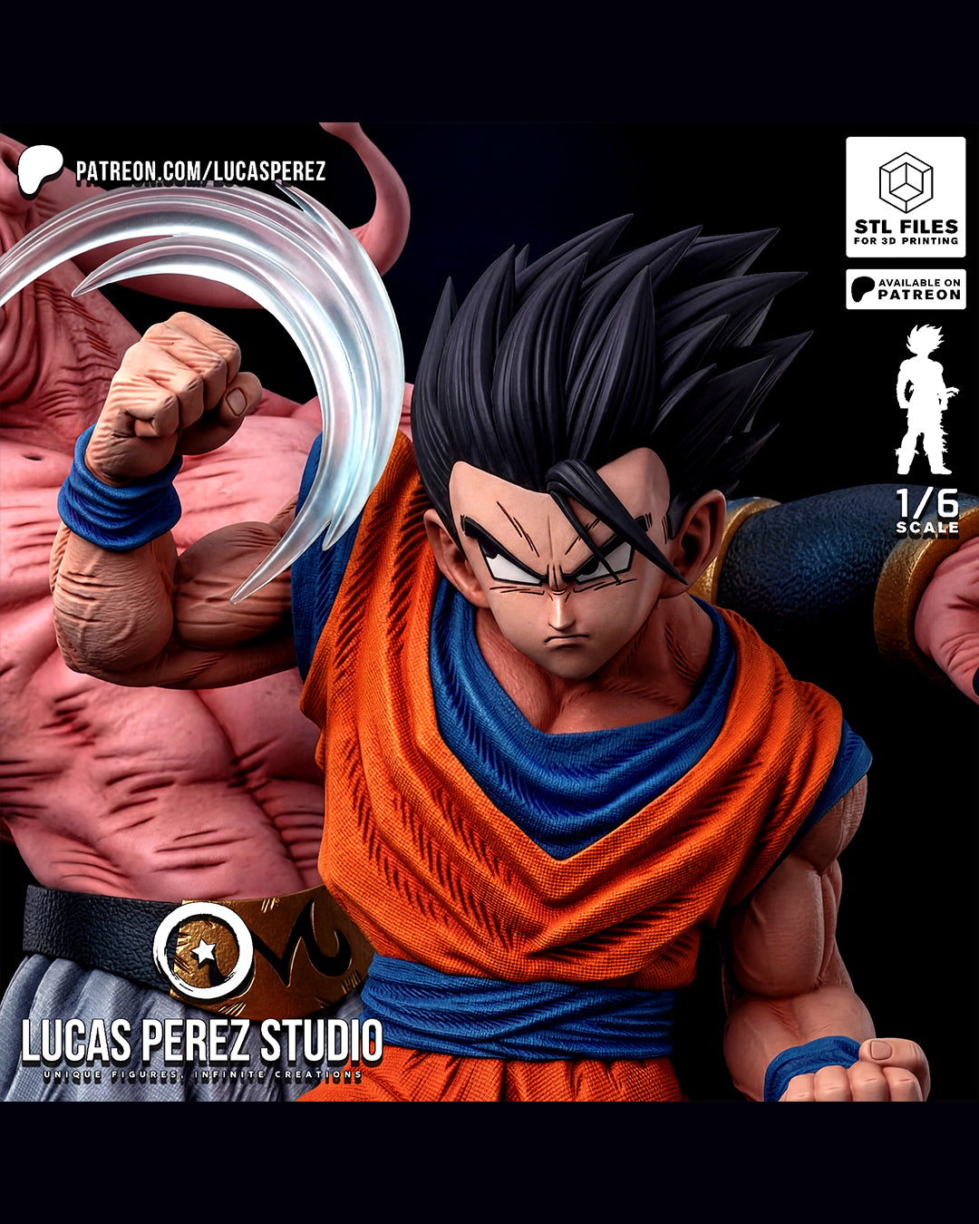 Gohan VS Buu Statue