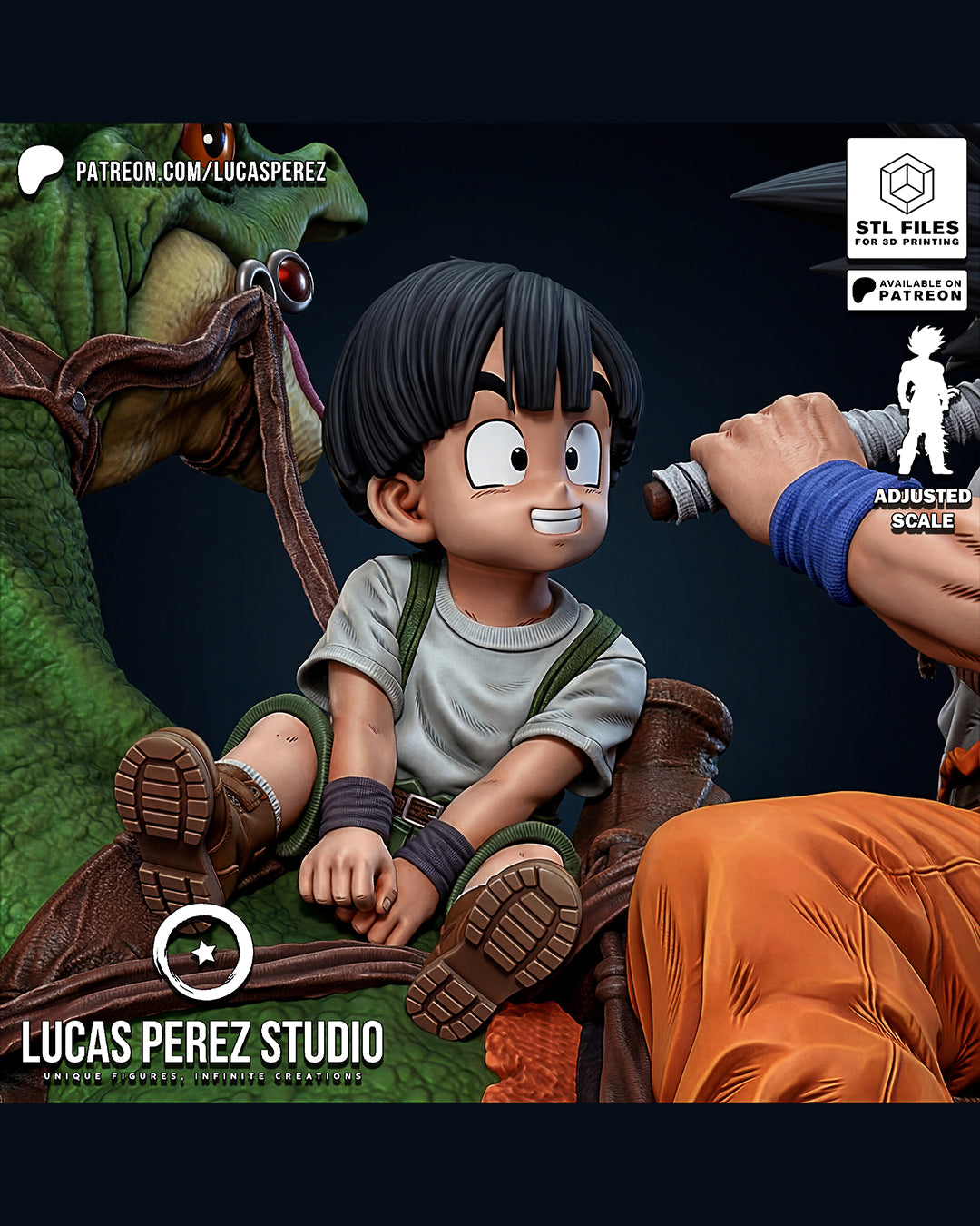 Goku Family Statue
