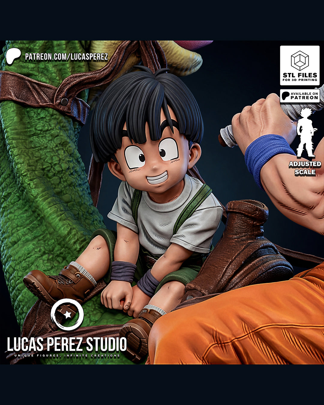 Goku Family Statue