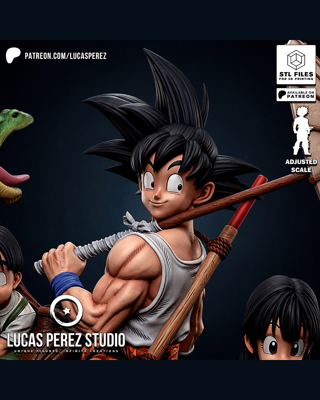 Goku Family Statue