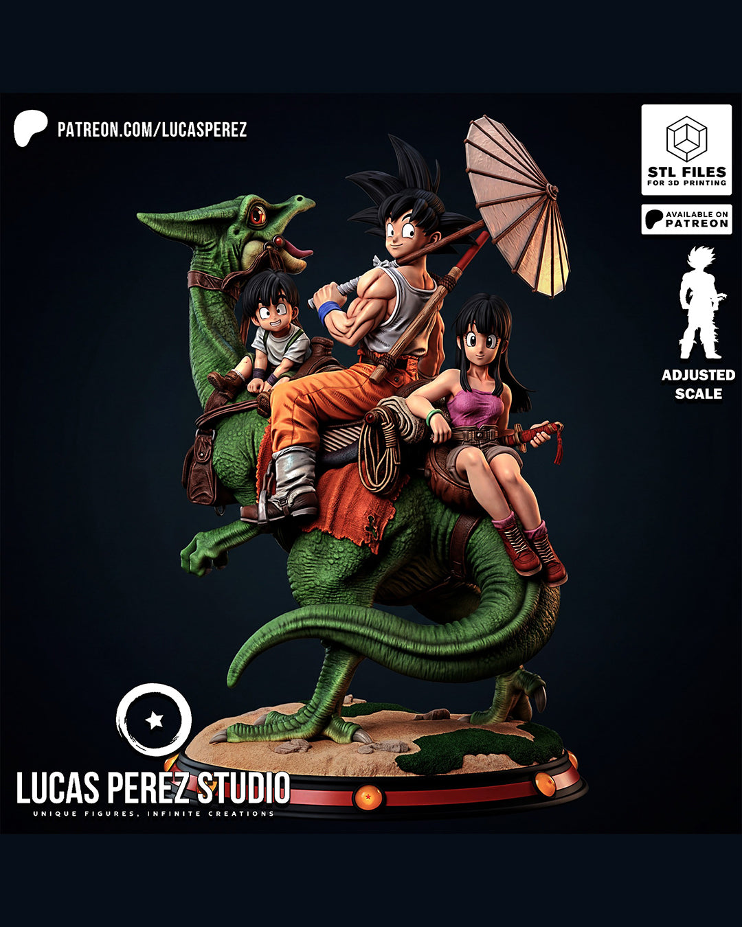 Goku Family Statue