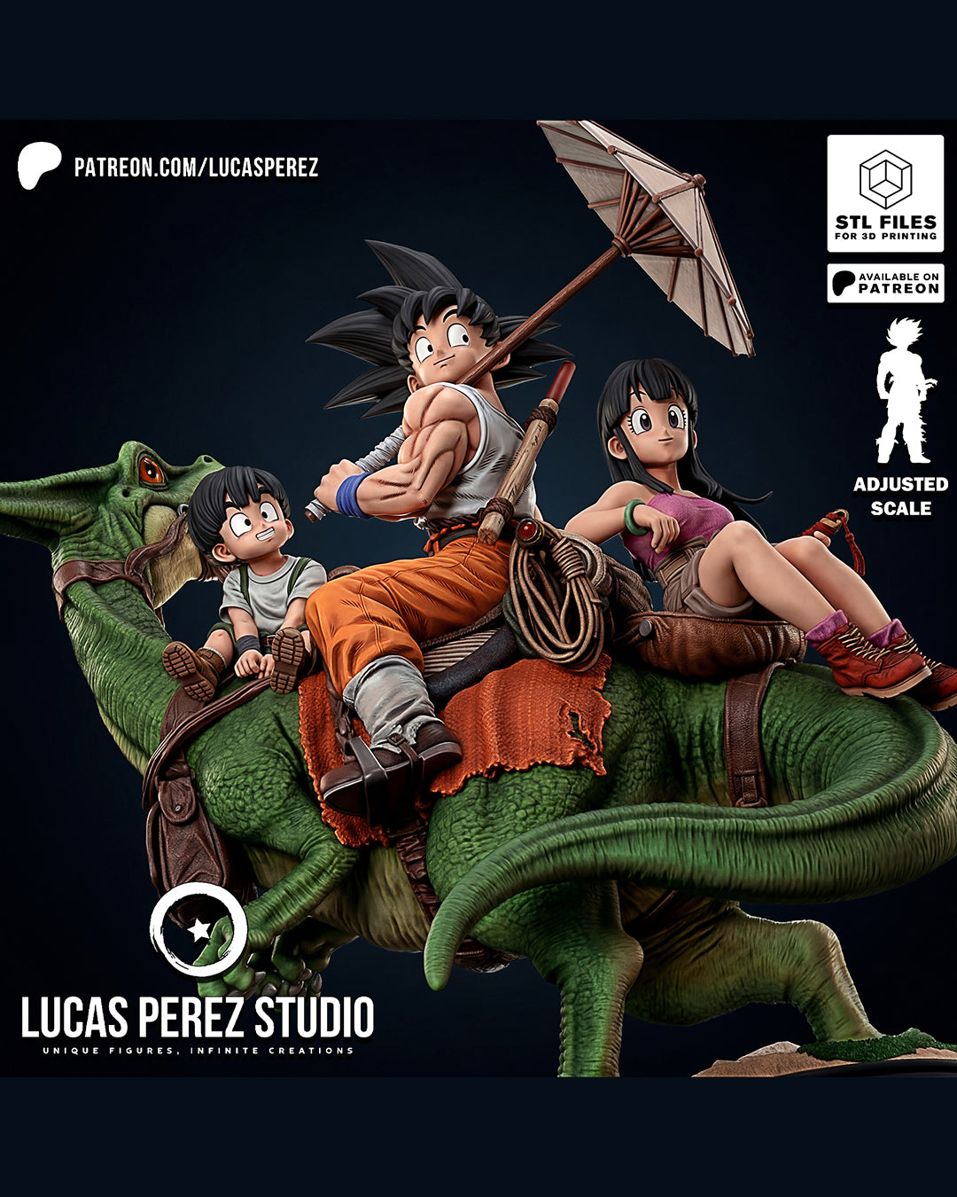 Goku Family Statue