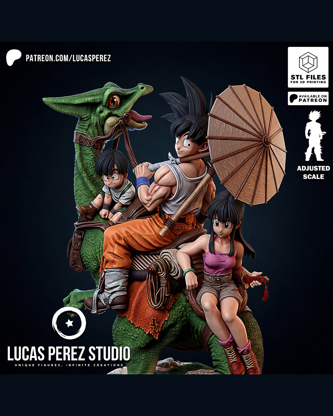 Goku Family Statue