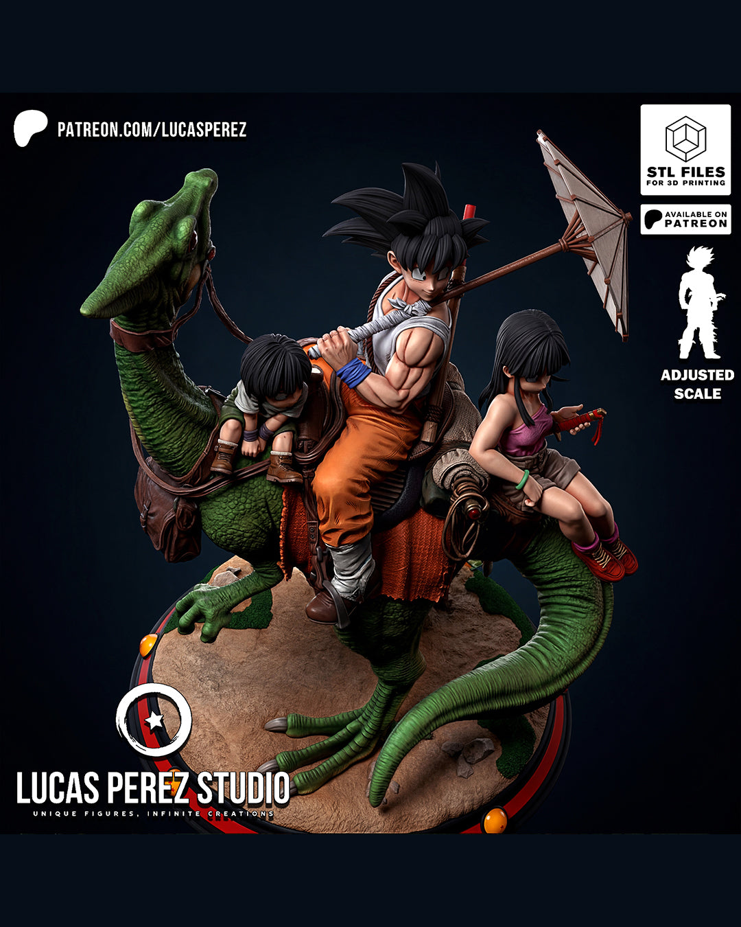 Goku Family Statue