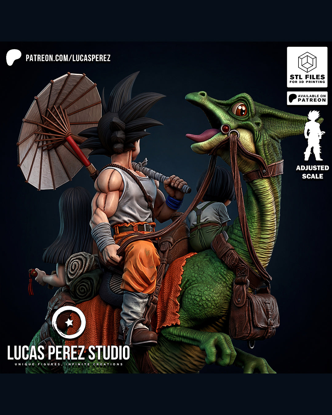 Goku Family Statue