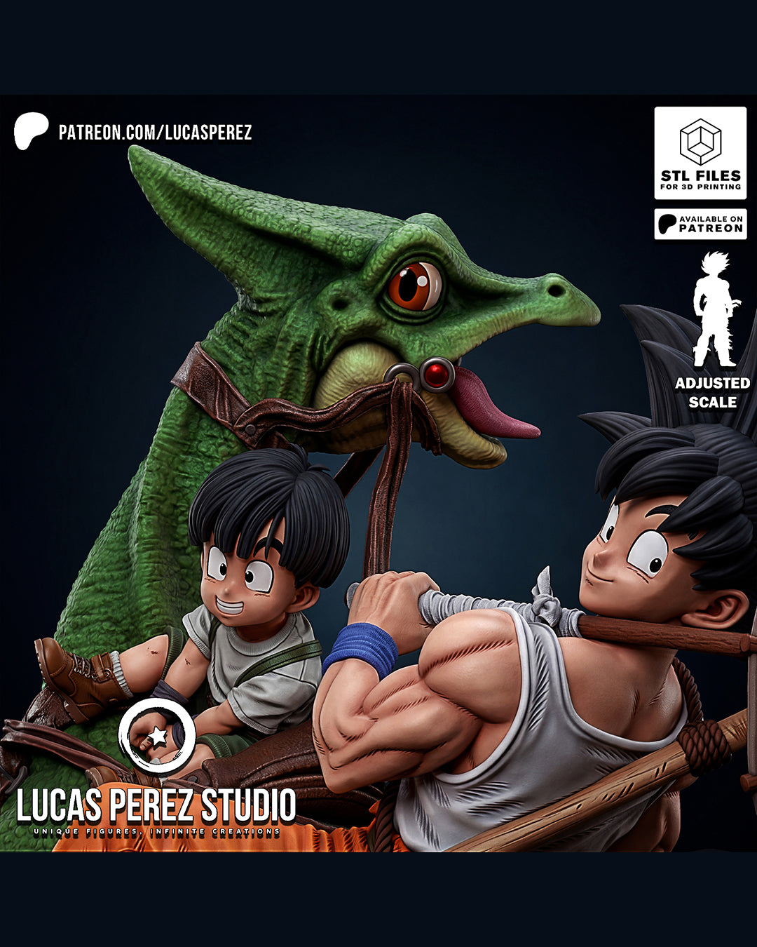 Goku Family Statue
