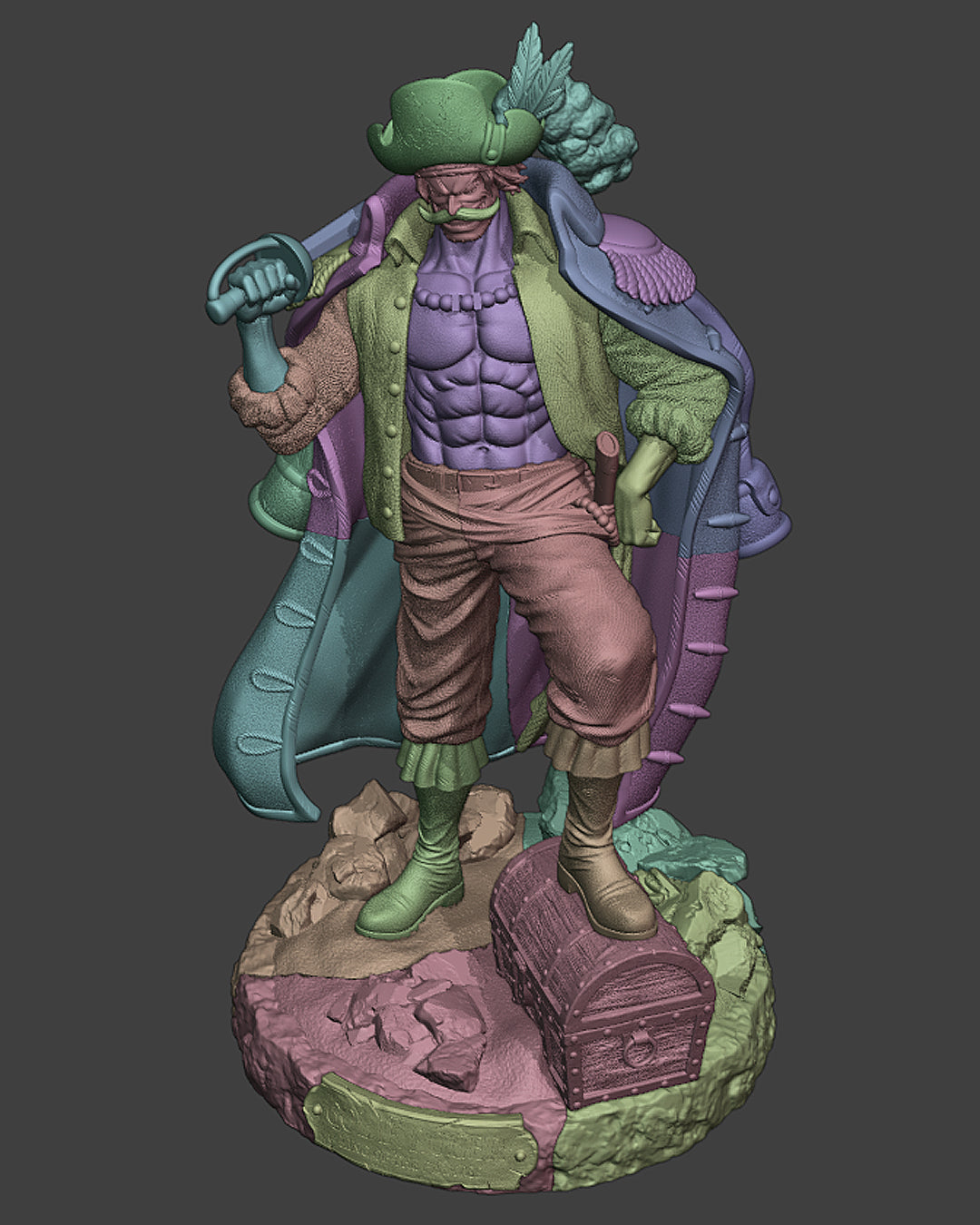 Legendary Pirate King Statue
